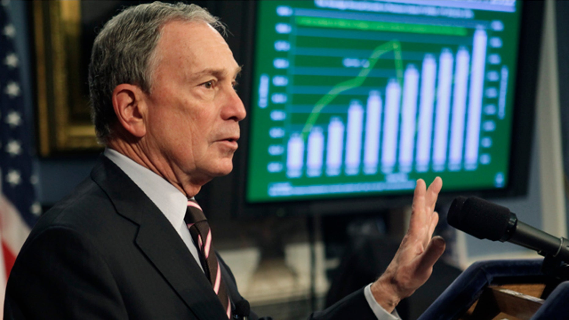 New York City Mayor Michael Bloomberg delivers the fiscal year 2012 budget, Thursday, Feb. 17, 2011 at City Hall in New York.