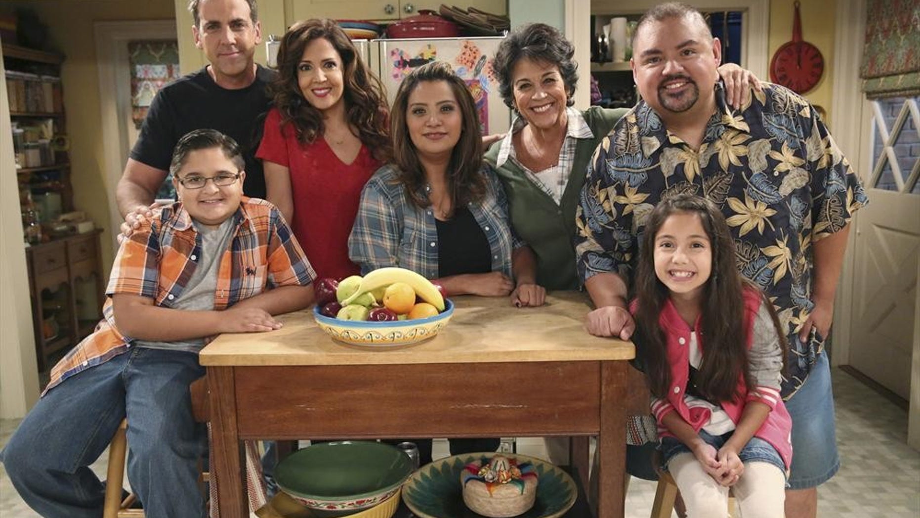 CRISTELA - "Equal Pay" - Cristela is frustrated when Trent asks her to work on a case that supports unequal pay for women in the workplace. Meanwhile, Cristela finds some satisfaction when she learns that Daniela has been making more money than Felix for years...which she has kept as a secret...and Cristela is thus drawn into an emotional argument at home, on "Cristela," FRIDAY, OCTOBER 24 (8:31-9:00 p.m., ET), on the ABC Television Network. (ABC/Adam Taylor)
JACOB GUENTHER, CARLOS PONCE, MARIA CANALS-BARRERA, CRISTELA ALONZO, TERRI HOYOS, GABRIEL IGLESIAS, ISABELLA DAY