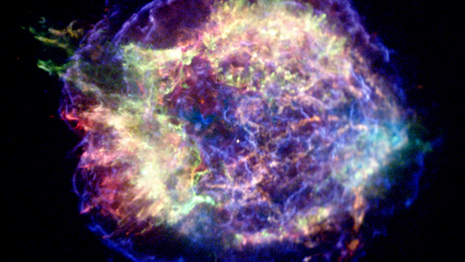 A supernova like that one that formed this remnant, Cassiopeia A, may have sparked the formation of our solar system, an August 2012 study suggests.
