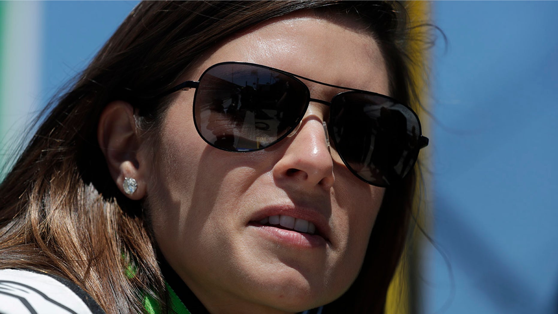 IndyCar driver Danica Patrick waits to drive her refresher test at the Indianapolis Motor Speedway in Indianapolis, Tuesday, May 1, 2018. (AP Photo/Michael Conroy)