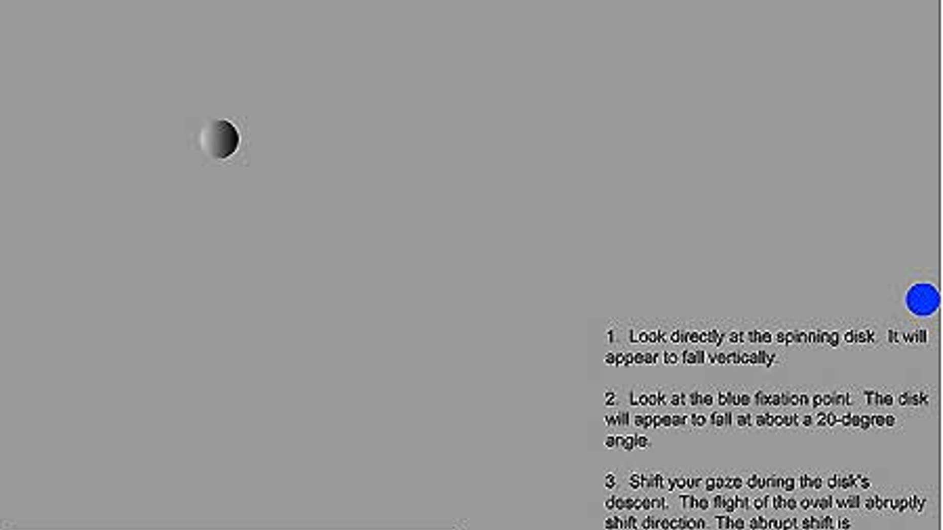 The secret of the curve ball, chosen as the world's best illusion, is shown in this still shot.
