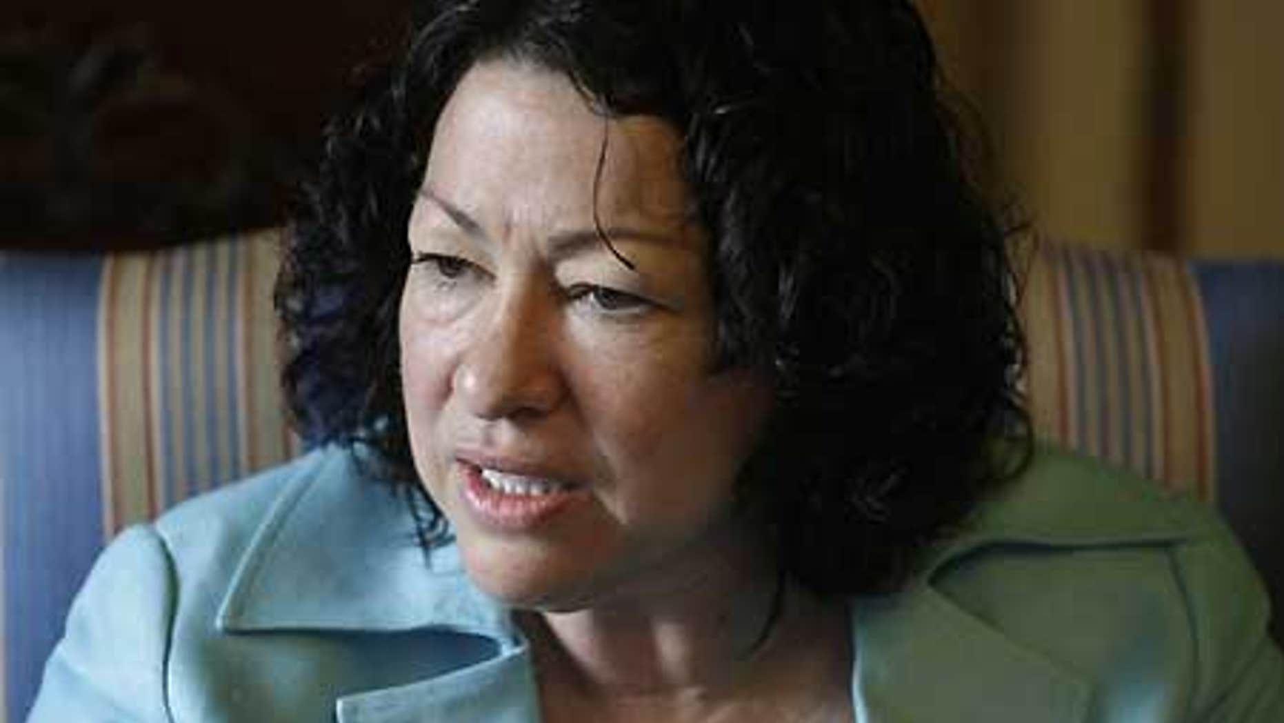 Supreme Court nominee Sonia Sotomayor