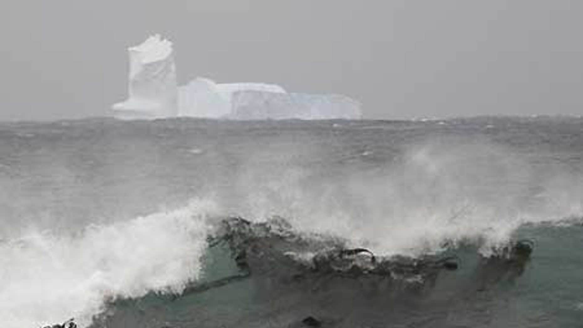 Nov. 16: An iceberg is seen at Sandy Bay on Macquarie Island's east coast, in the Southern Ocean 930 miles southeast of Tasmania, Australia.
