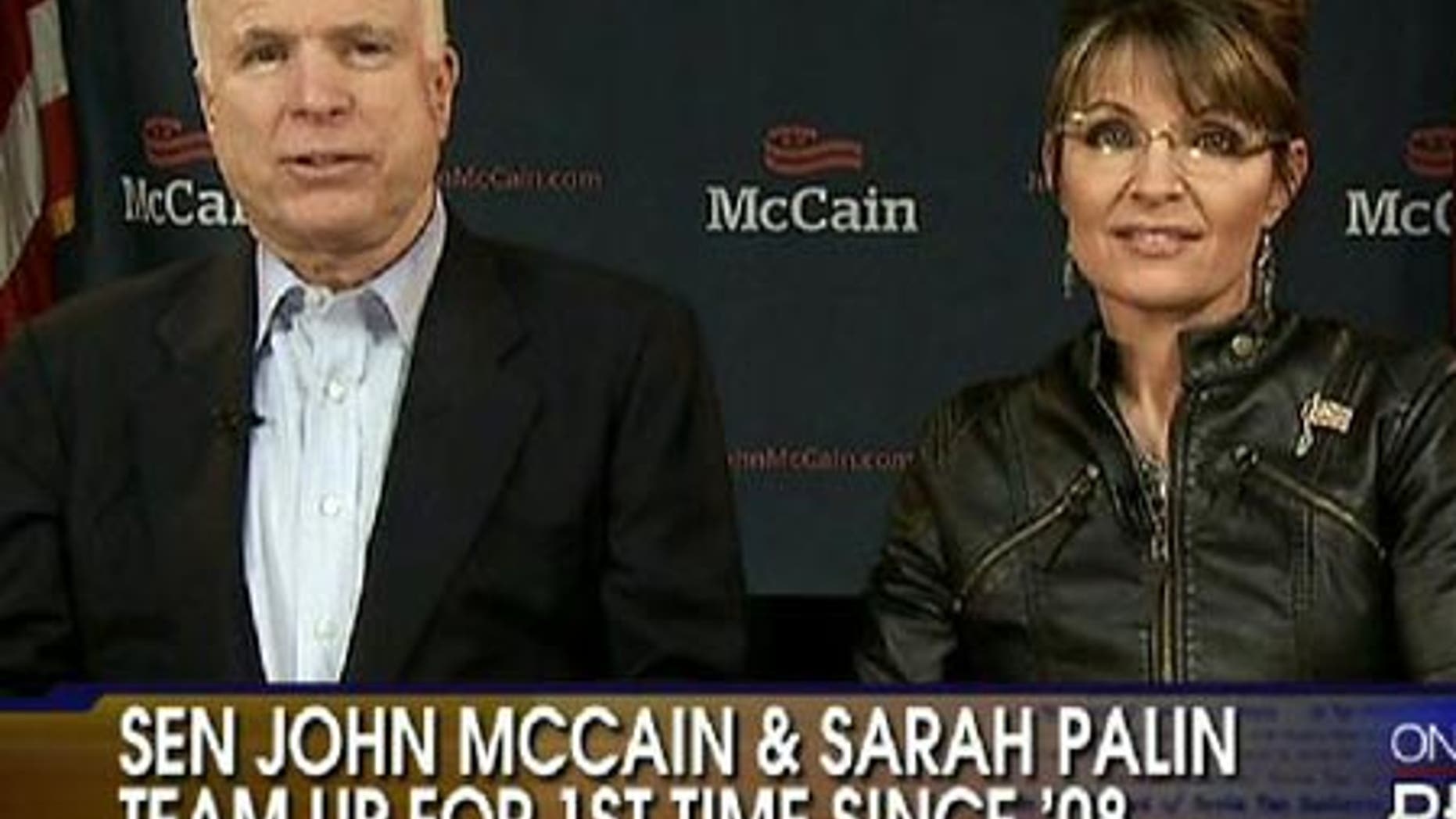 Sen. John McCain and Sarah Palin