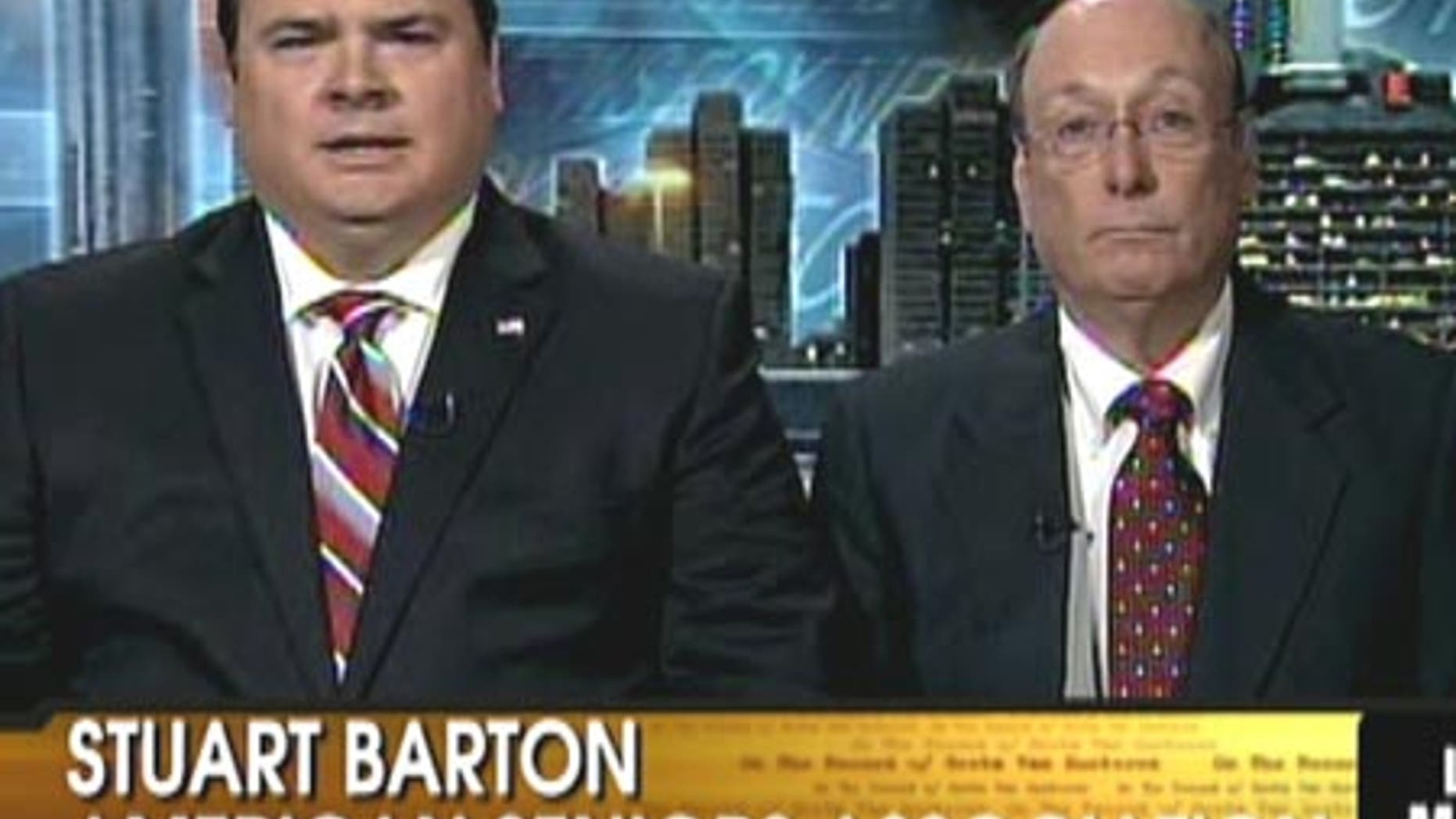 American Seniors Association Presient Stuart Barton and former AARP member John Johnson