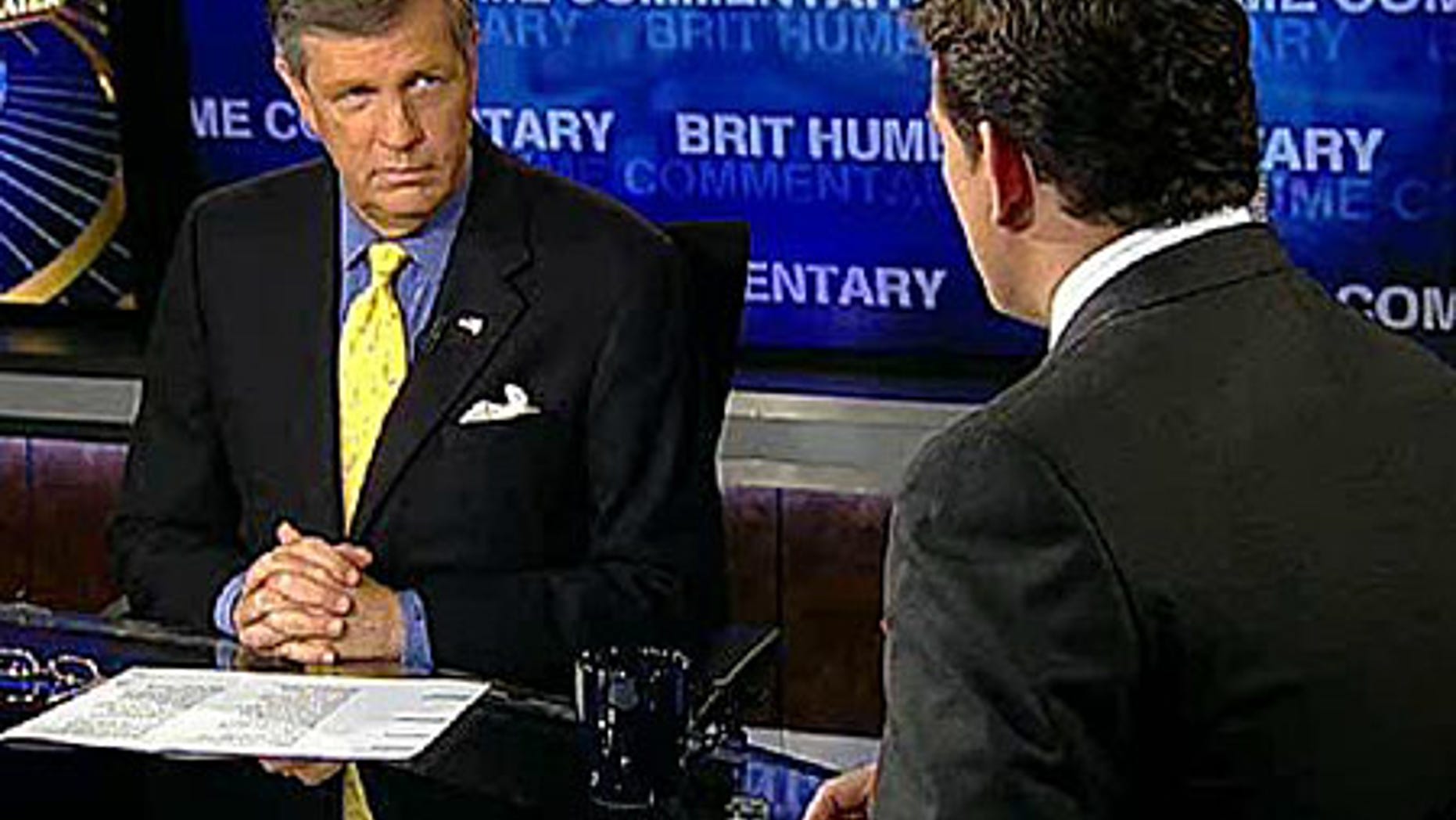FOX News senior political analyst Brit Hume with host Bret Baier