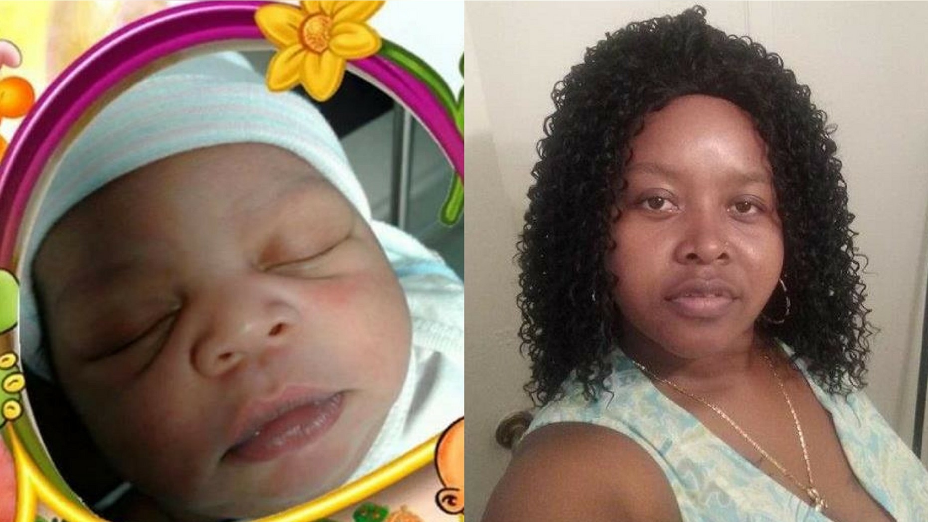 Shamali Flores (left) was found alive on Thursday after her mother, Carolina Miranda Flores, 33, was found stabbed to death.