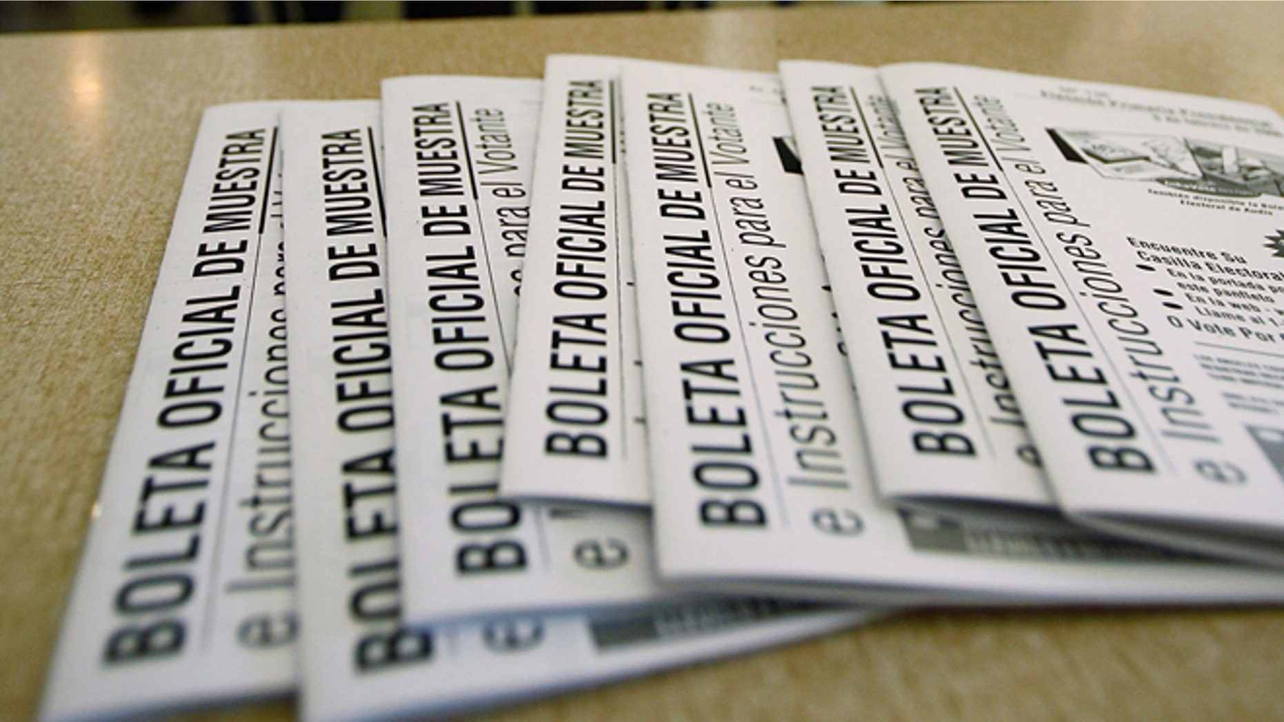 LOS ANGELES, CA - FEBRUARY 05: Voters mark their ballots near Spanish language sample ballots as voters go to the polls for Super Tuesday primaries in the predominantly Latino neighborhood of Boyle Heights on February 5, 2008 in Los Angeles, California. Latinos are an increasingly important factor in California where they are expected to account for 14 percent of the vote and tend to favor presidential hopeful Sen. Hillary Clinton (D-NY) over rival Sen. Barack Obama (D-IL). At 44 million, Latinos make up15 percent of the US population, the nation's largest minority group according to the latest Census Bureau estimates. (Photo by David McNew/Getty Images)