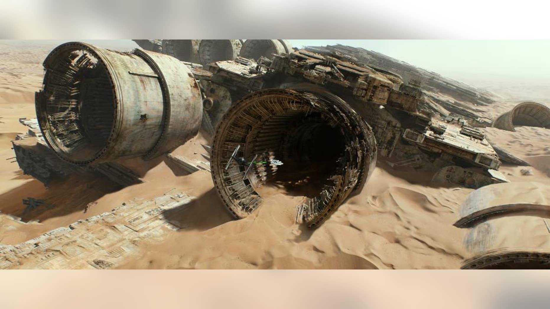 This image released by Lucasfilm shows a scene from "Star Wars: The Force Awakens," the highly anticipated film by J.J. Abrams that hits theaters Dec. 18.