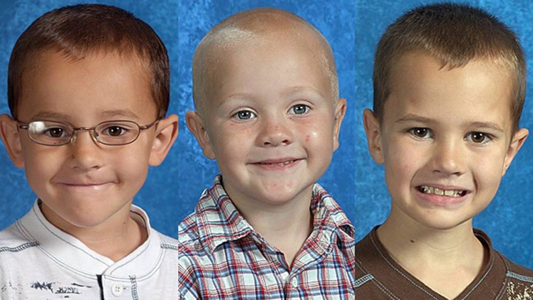 These undated photos provided by The National Center for Missing & Exploited Children show the Skelton brothers.