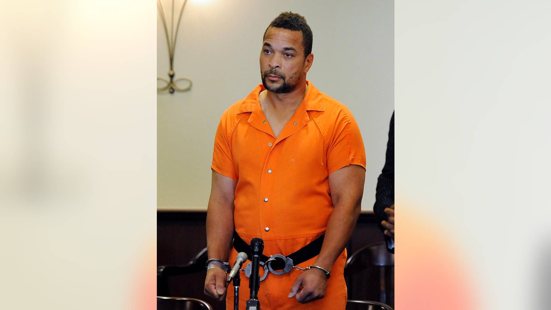 FILE - In this Oct. 5, 2016, file photo, Gregory Green, of Dearborn Heights, Mich., is seen at a probable cause hearing before a judge at 20th District Court in Dearborn Heights. Green faces sentencing Wednesday, Mar. 1, 2017, in the slayings of his two young children and two stepchildren at his suburban Detroit home in September 2016. (Jose Juarez/Detroit News via AP, File)
