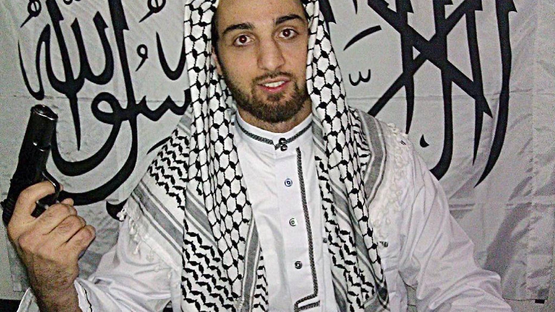 This undated photo provided by the Federal Public Defender Office and presented as evidence during the penalty phase in the trial of Dzhokhar Tsarnaev in Boston, shows his late brother Tamerlan Tsarnaev at an unknown location. Dzhokhar Tsarnaev was convicted of the Boston Marathon bombings that killed three and injured more than 260 spectators in April 2013. Tamerlan Tsarnaev died in a firefight with police four days after the bombings. (AP Photo/Federal Public Defender Office)