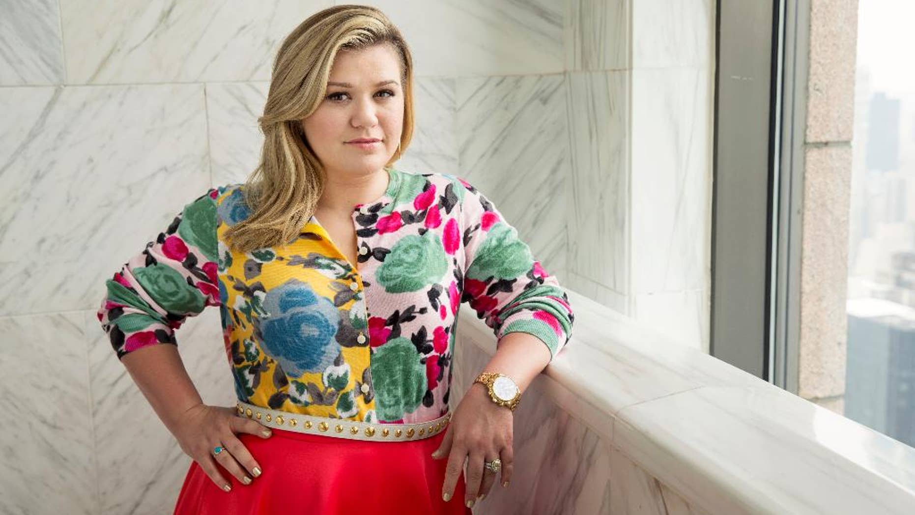 March 4, 2015. Singer-songwriter Kelly Clarkson poses for a portrait in promotion of her album "Piece by Piece" in New York.