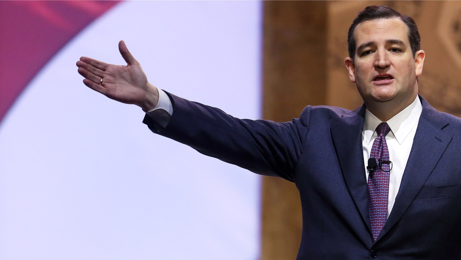 NATIONAL HARBOR, MD - MARCH 06: Ted Cruz (R-TX) speaks at the CPAC Conference, on March 6, 2014 in National Harbor, Maryland. The American Conservative Union (CPAC) held its 41st annual Conservative Political conference at the Gaylord International Hotel. (Photo by Mark Wilson/Getty Images)