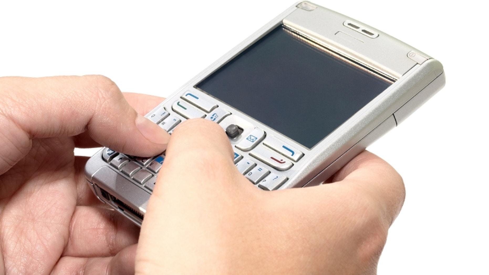 typing message on the personal digital assistant