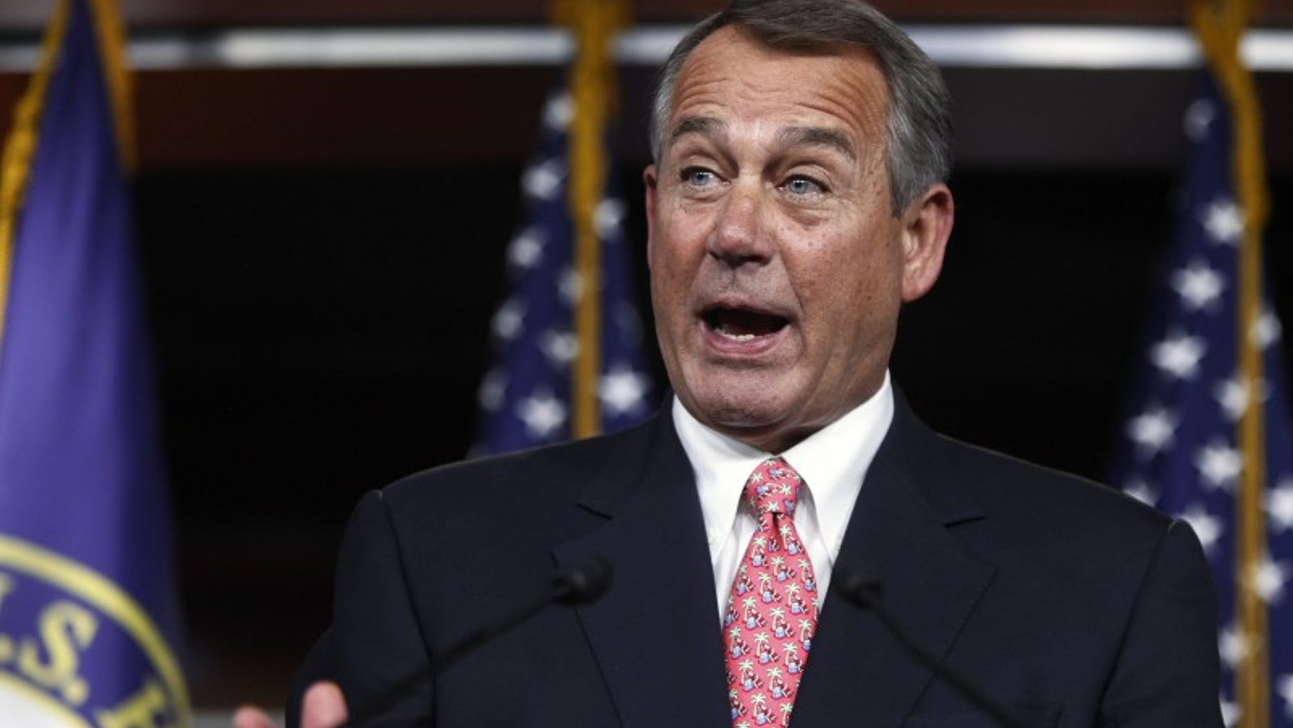 House Speaker John Boehner (R-OH) holds a news conference at the U.S. Capitol in Washington Dec. 11, 2014. (REUTERS/Jonathan Ernst)