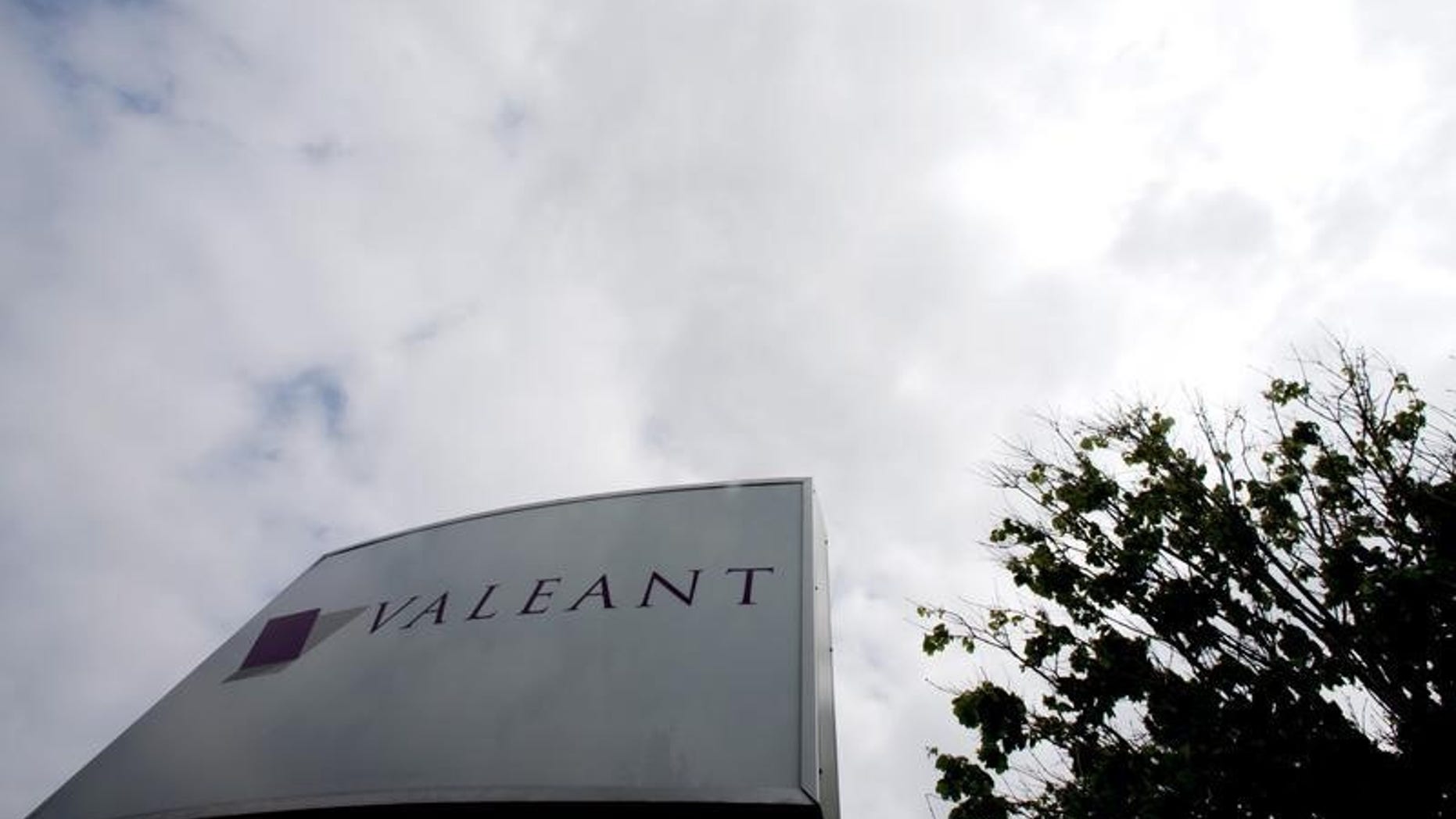 The company logo of Valeant Pharmaceuticals International Inc is seen at its headquarters in Laval, Quebec May 19, 2015. REUTERS/Christinne Muschi