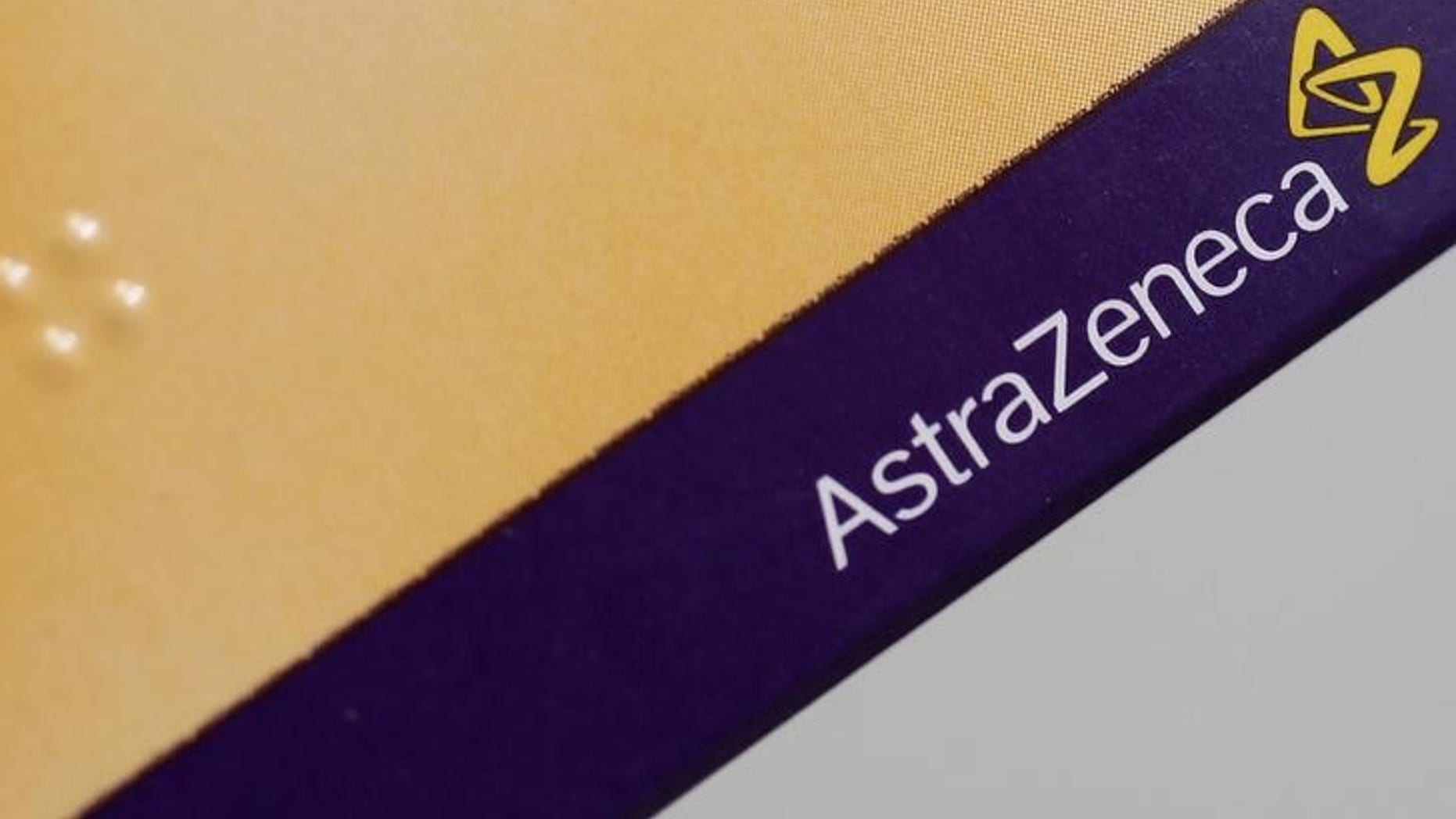 The logo of AstraZeneca is seen on a medication package in a pharmacy in London April 28, 2014. REUTERS/Stefan Wermuth
