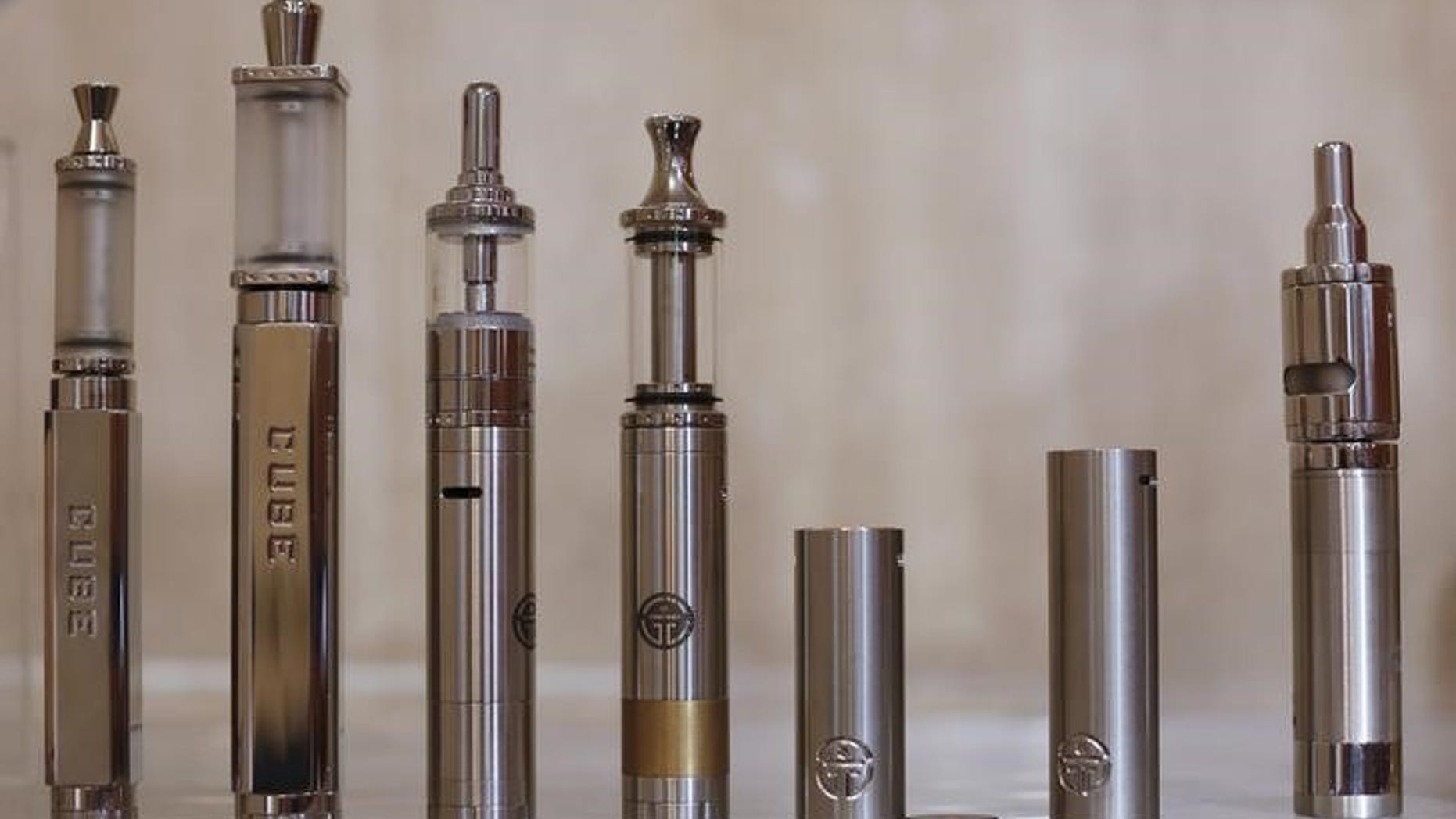 E-cigarettes are displayed in a shop in downtown Rome February 27, 2015. REUTERS/Tony Gentile