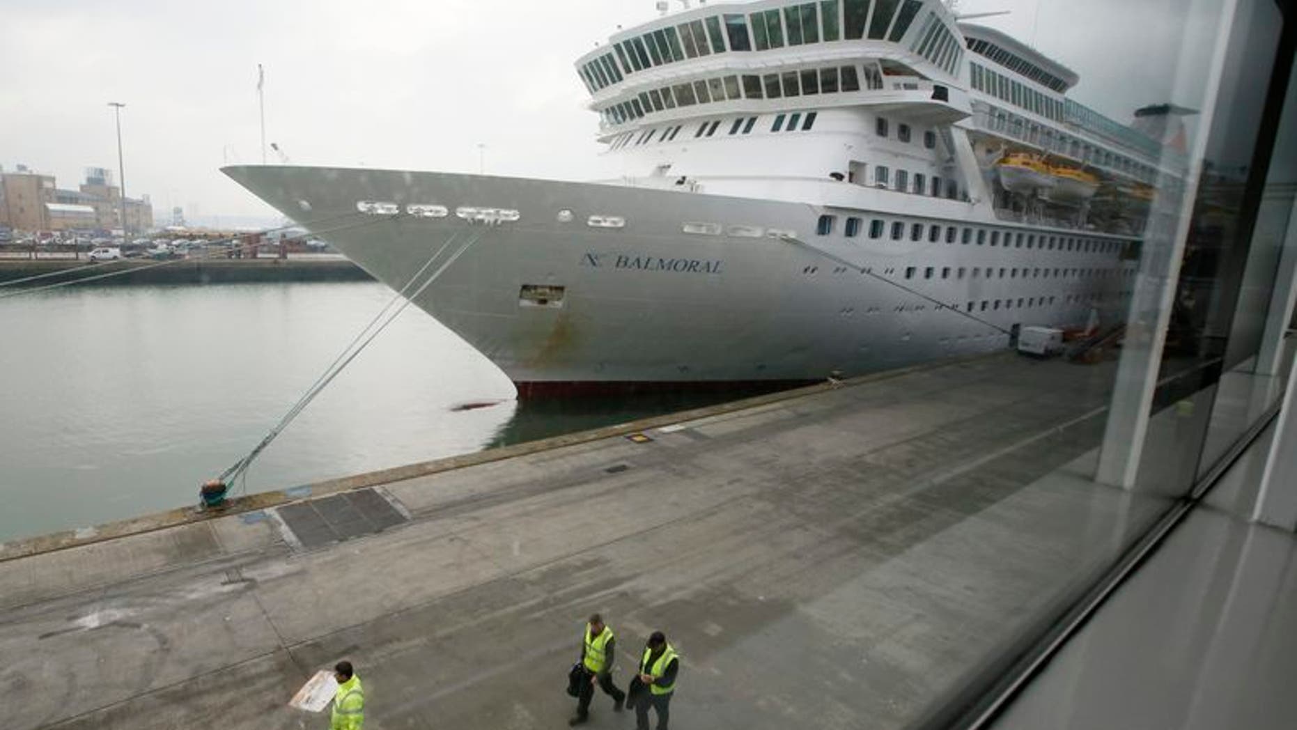 File photo of the cruise ship Balmoral prior to boarding of passengers going on the Titanic Memorial Cruise in Southampton
