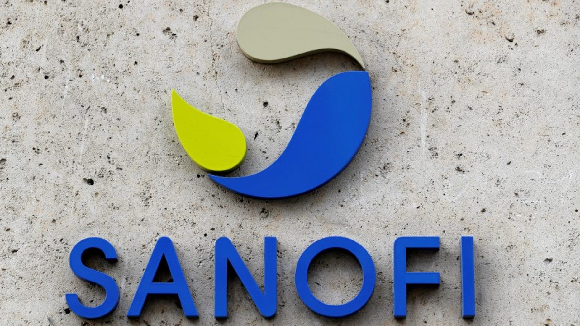 French multinational pharmaceutical company SANOFI logo is seen at the headquarters in Paris