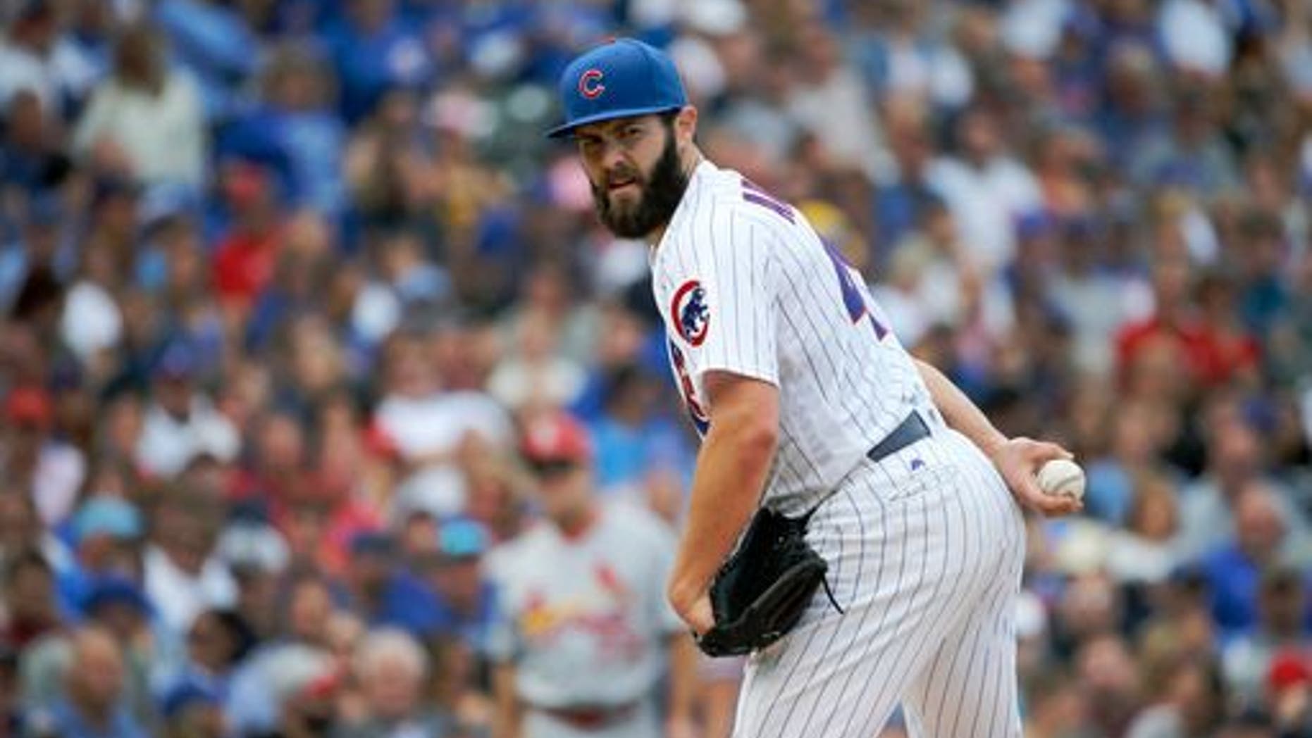 Jake Arrieta on the mound Friday.