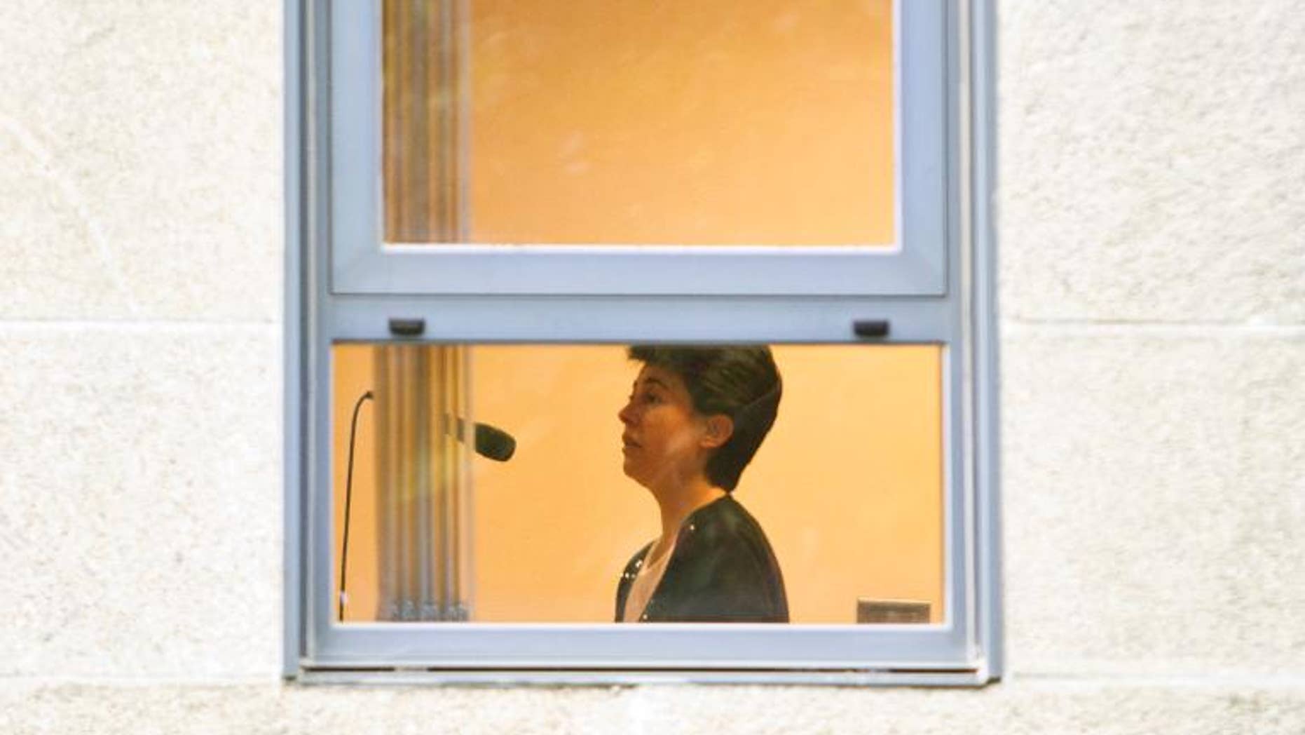 Spanish lawyer Rosario Porto speaks to judges in Santiago de Compostela, on September 27, 2013.