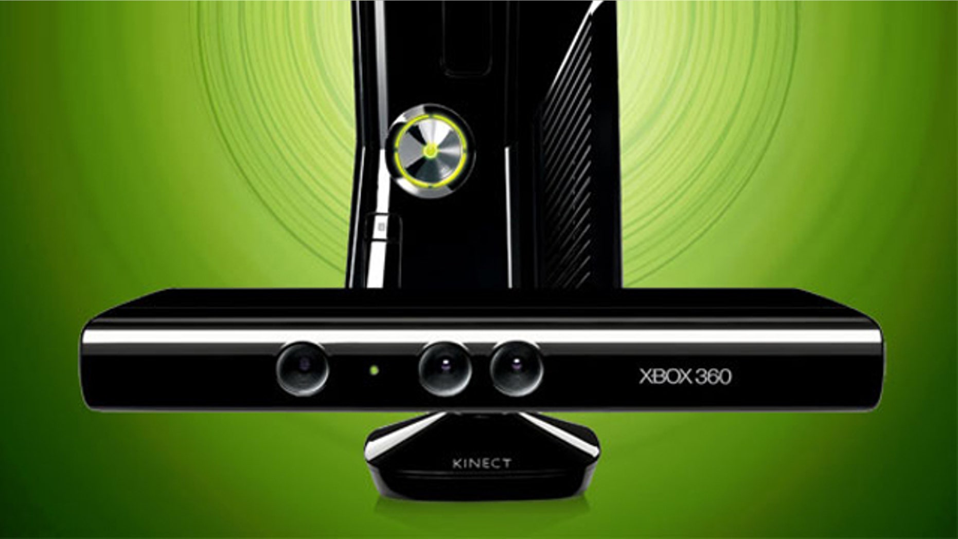 The Microsoft Xbox 360 gaming console, and the new Kinect motion controller.