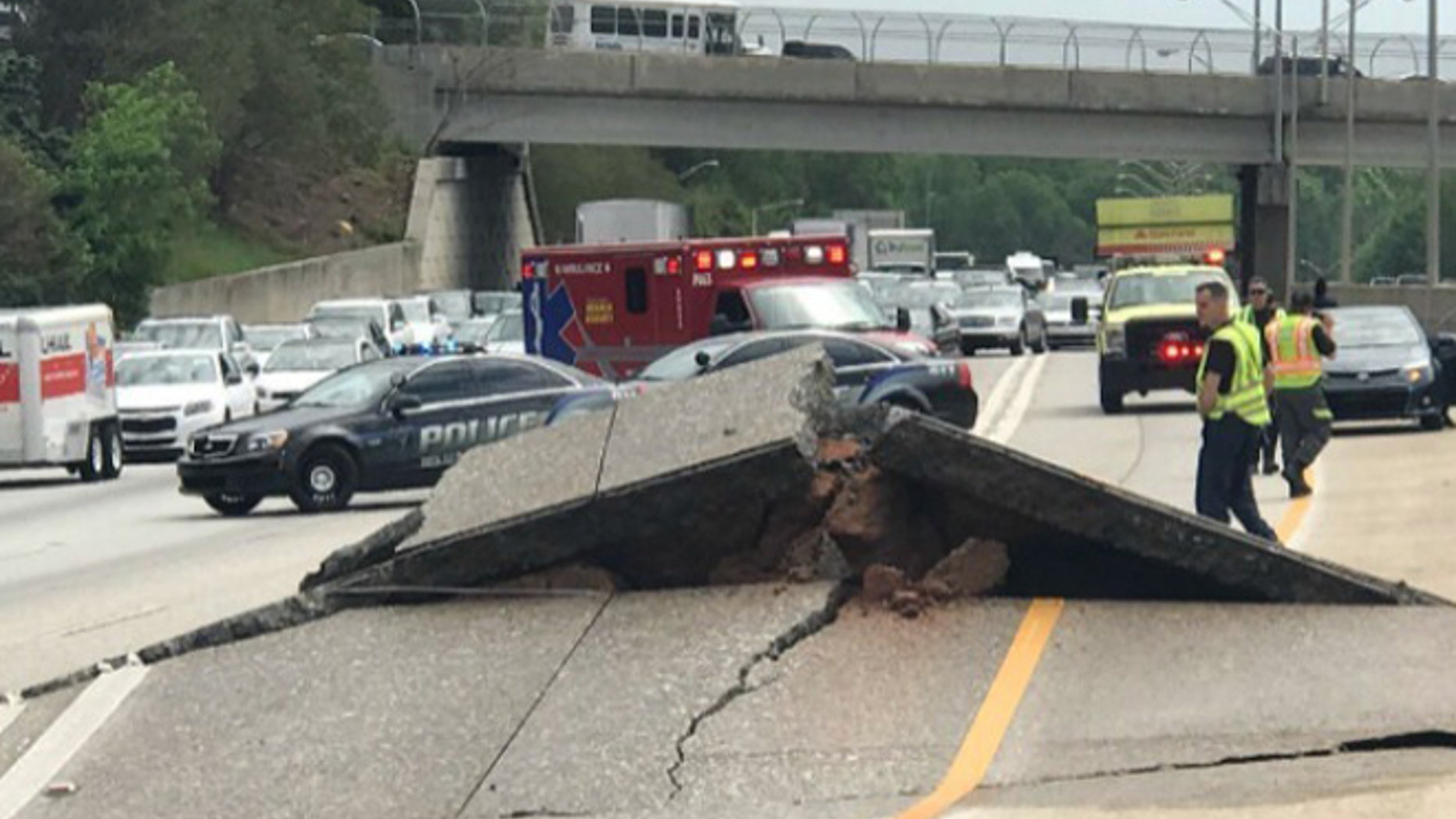 A portion of I-20 is shut down after roadwork caused part of the interstate to buckle.
