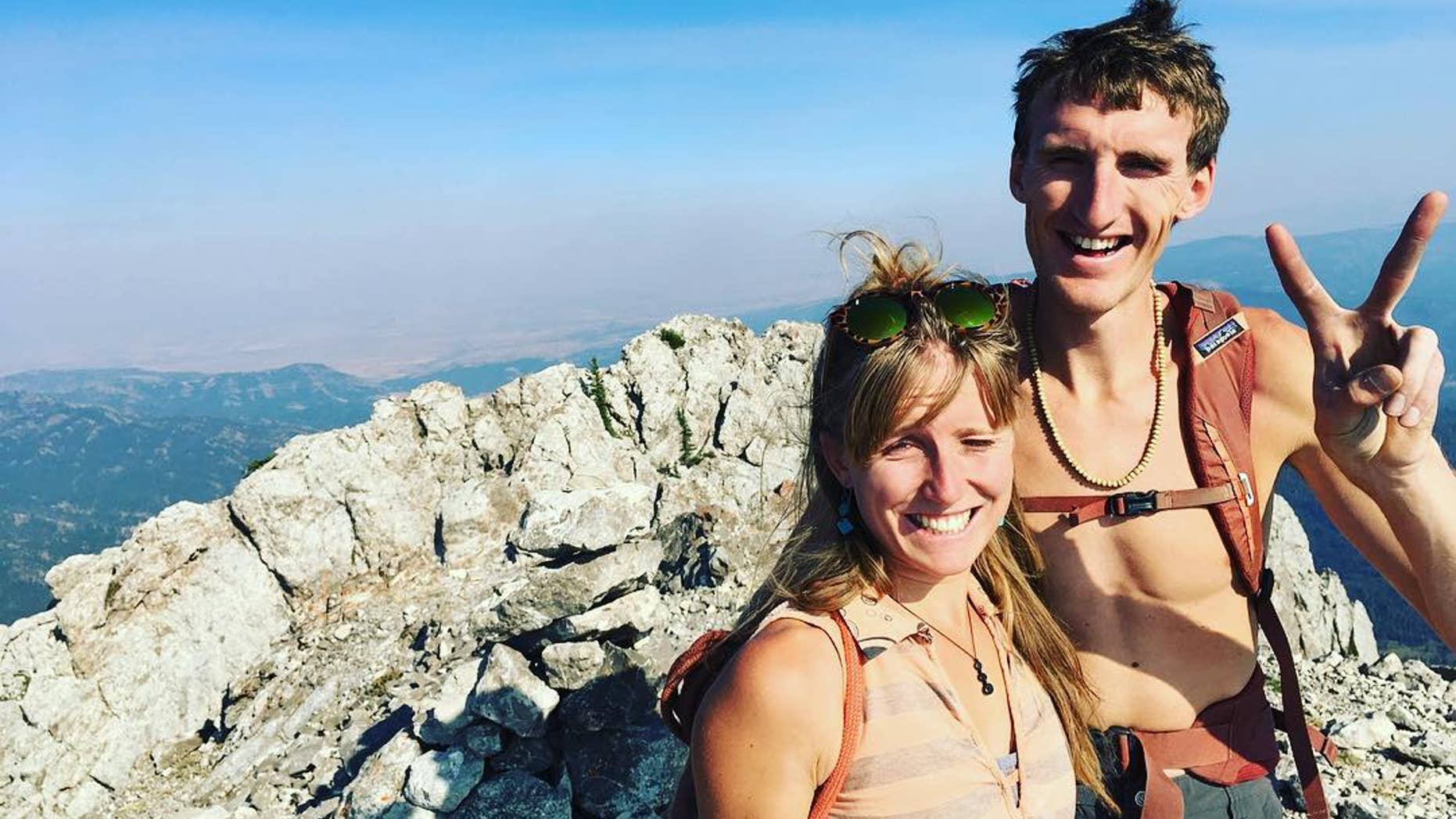Renowned climber Hayden Kennedy, 27, (left) killed himself following the death of his girlfriend Inge Perkins, 23, in an avalanche in Montana on Saturday. (Inge Perkins/Instagram)
