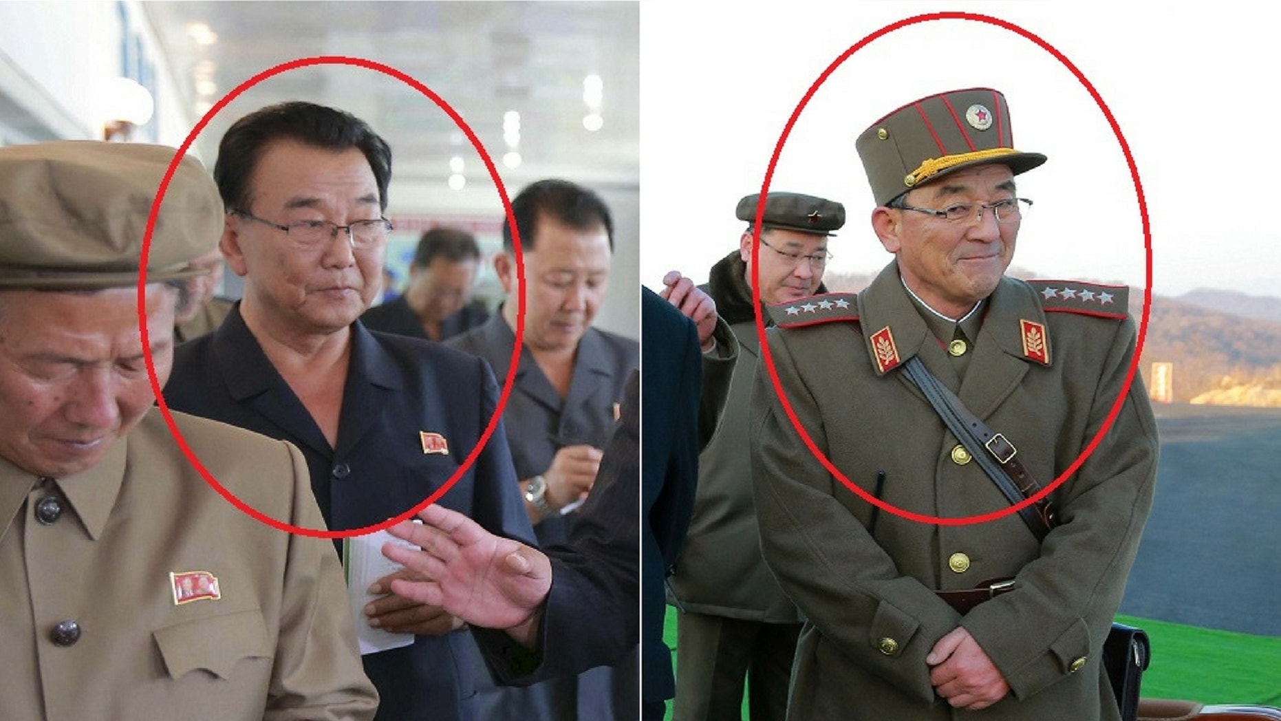 Ri Man-gon (left) and Kim Rak-gyom (right) were reportedly missing from recent public events, fueling speculation there could be another missile launch soon.