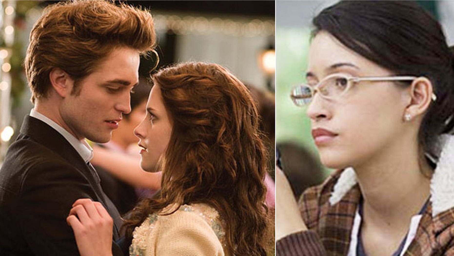 Robert Pattinson, Kristen Stewart and Christian Serratos in scenes from 'Twilight.'