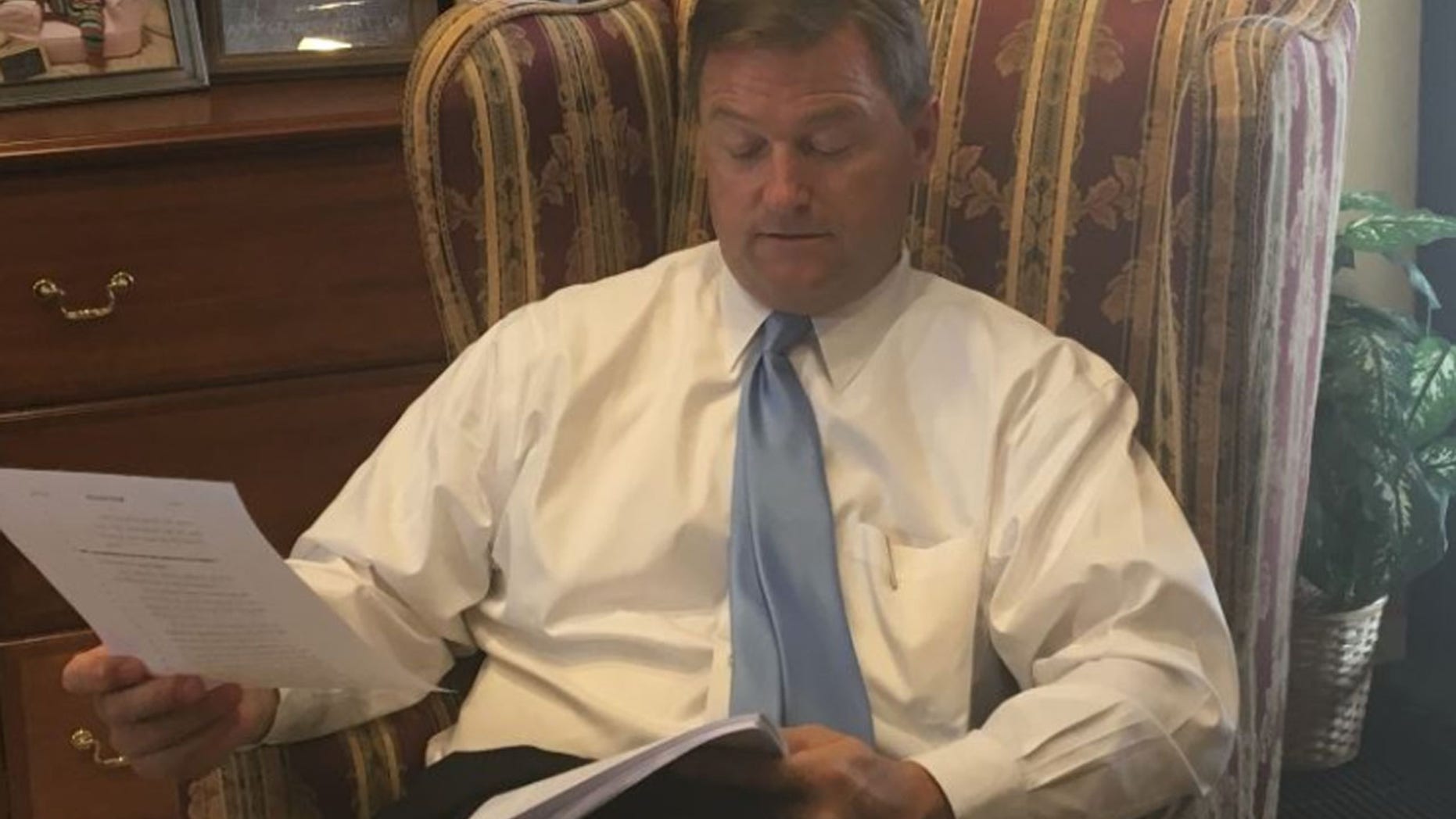 Sen. Dean Heller is reportedly on the fence about the ObamaCare repeal bill. He posted a picture last month of himself reading the bill at the time.