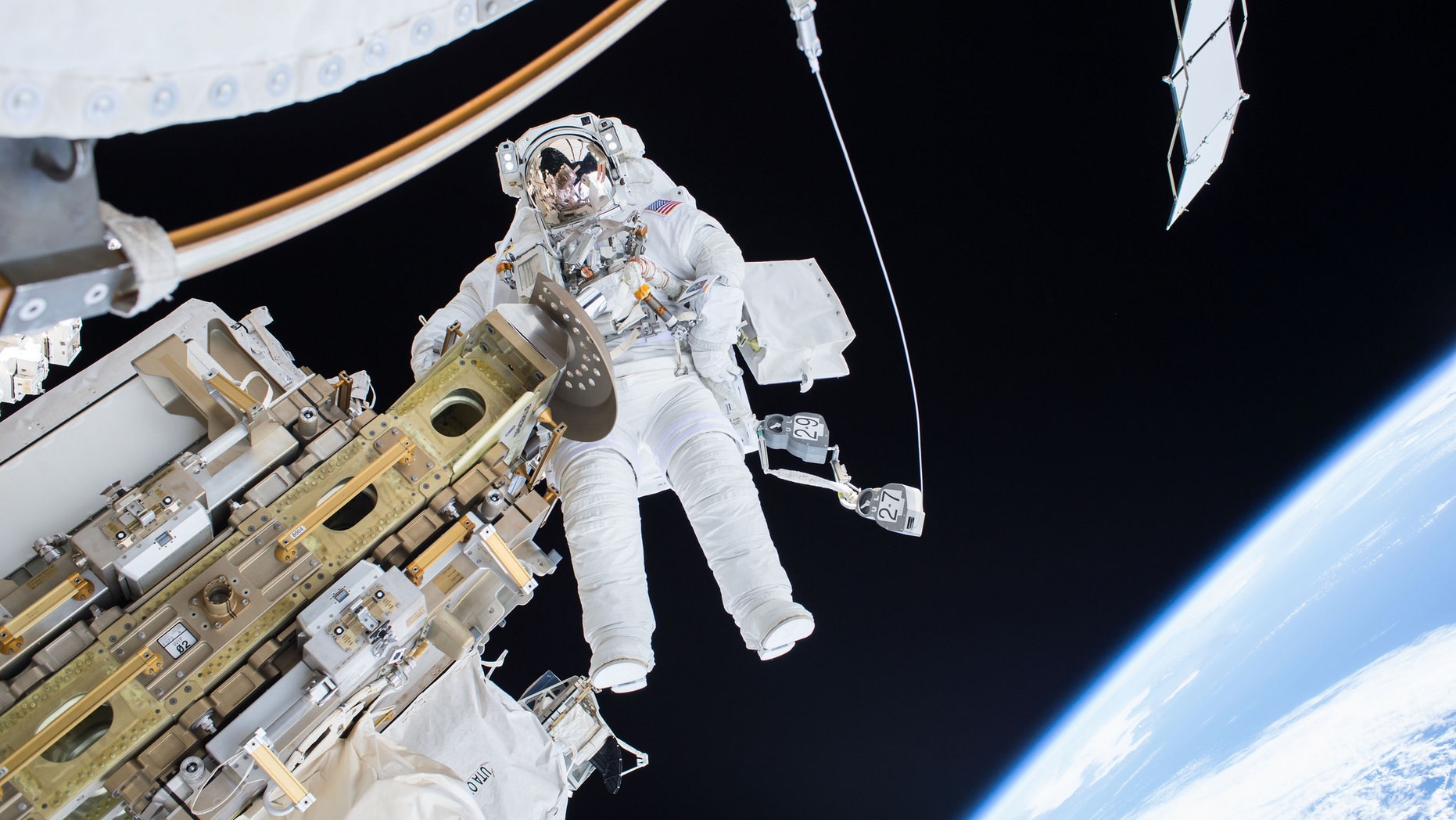 Christmas isn't going to be out of this world for the astronauts in the International Space Station --but it doesn't seem too bad.