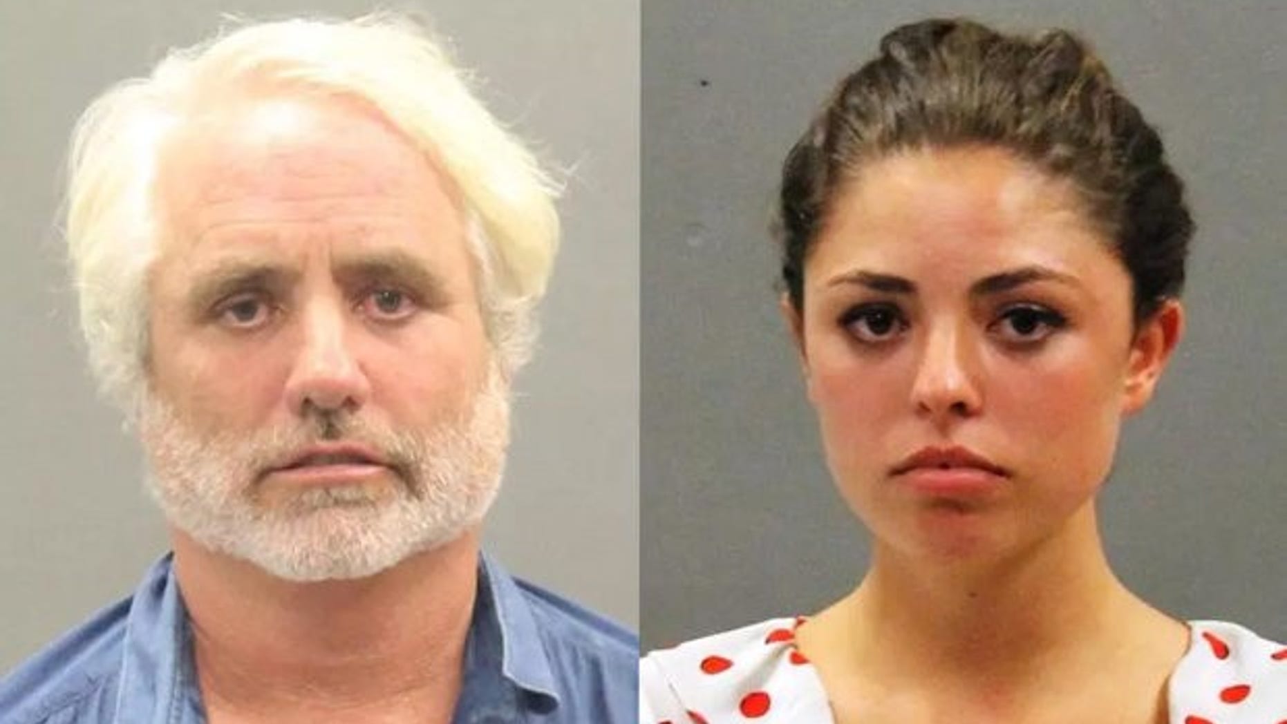 Matthew "Max" Kennedy, left, and Caroline Kennedy were taken into custody on Sunday. (Barnstable Police Department)