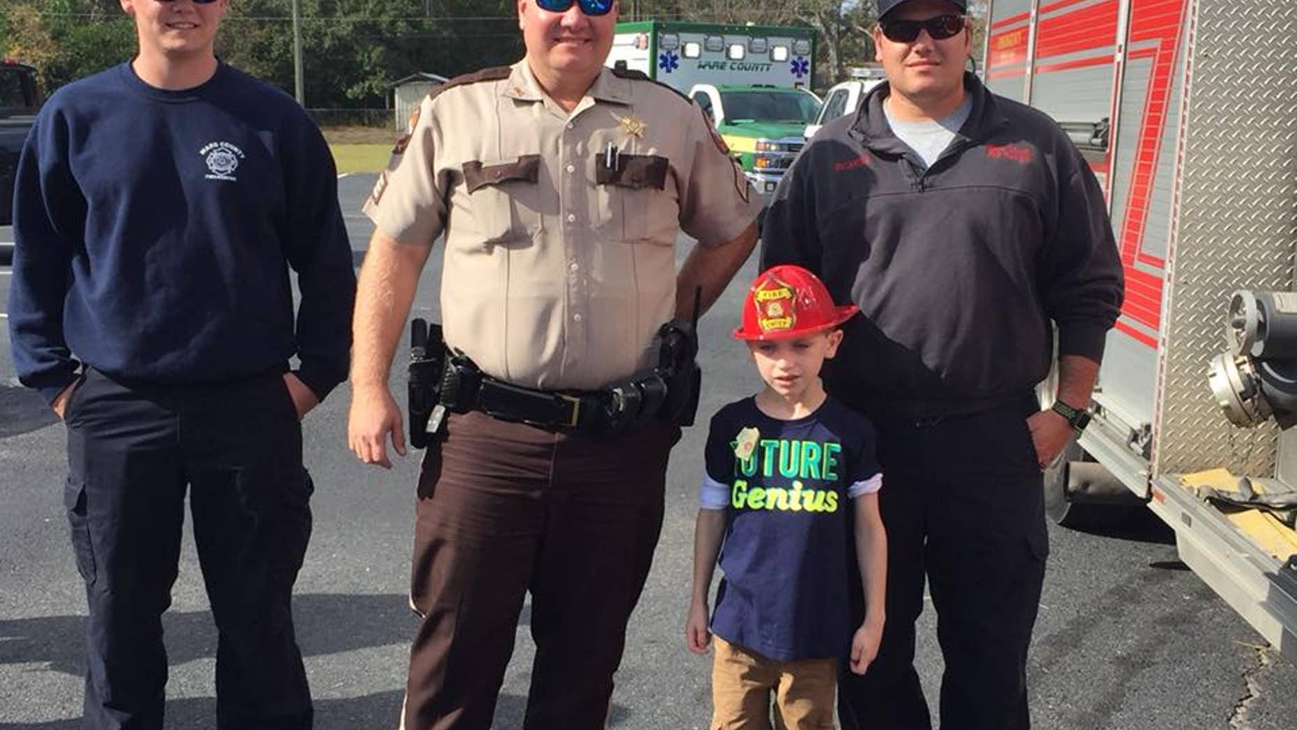 The Ware County Emergency Department surprised Holden Bridges for his 7th birthday.