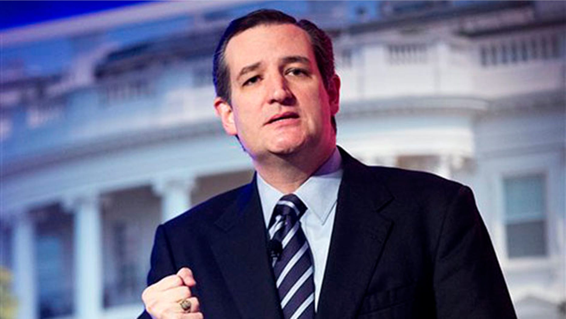 Sen. Ted Cruz, R-Texas, speaks at the International Association of Firefighters (IAFF) Legislative Conference and Presidential Forum in Washington.
