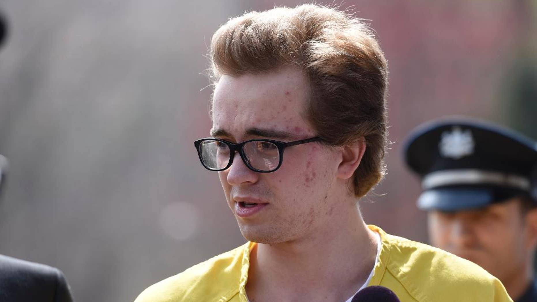 FILE – In this March 24, 2016, file photo, Artur Samarin arrives for a preliminary hearing in Harrisburg, Pa. Samarin, from Ukraine, accused of faking his name and age while attending a Pennsylvania high school and having sex with an underage girl, was ordered to spend two months in prison by a federal judge on Thursday, Nov. 17, 2016, after he pleaded guilty in August to passport fraud and Social Security fraud. Samarin faces deportation during an upcoming sentencing on separate fraud and sex crime charges. (AP Photo/Bradley C Bower, File)