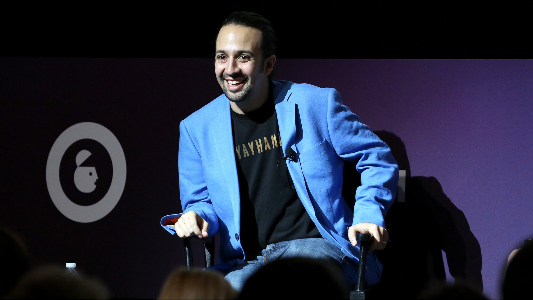 NEW YORK, NY - SEPTEMBER 29: Tony, Grammy and Emmy award winning American actor and composer Lin-Manuel Miranda speaks onstage at the Lin-Manuel Miranda Live panel during Advertising Week 2015 AWXII at the Hard Rock Cafe New York on September 29, 2015 in New York City. (Photo by Robin Marchant/Getty Images for AWXII)