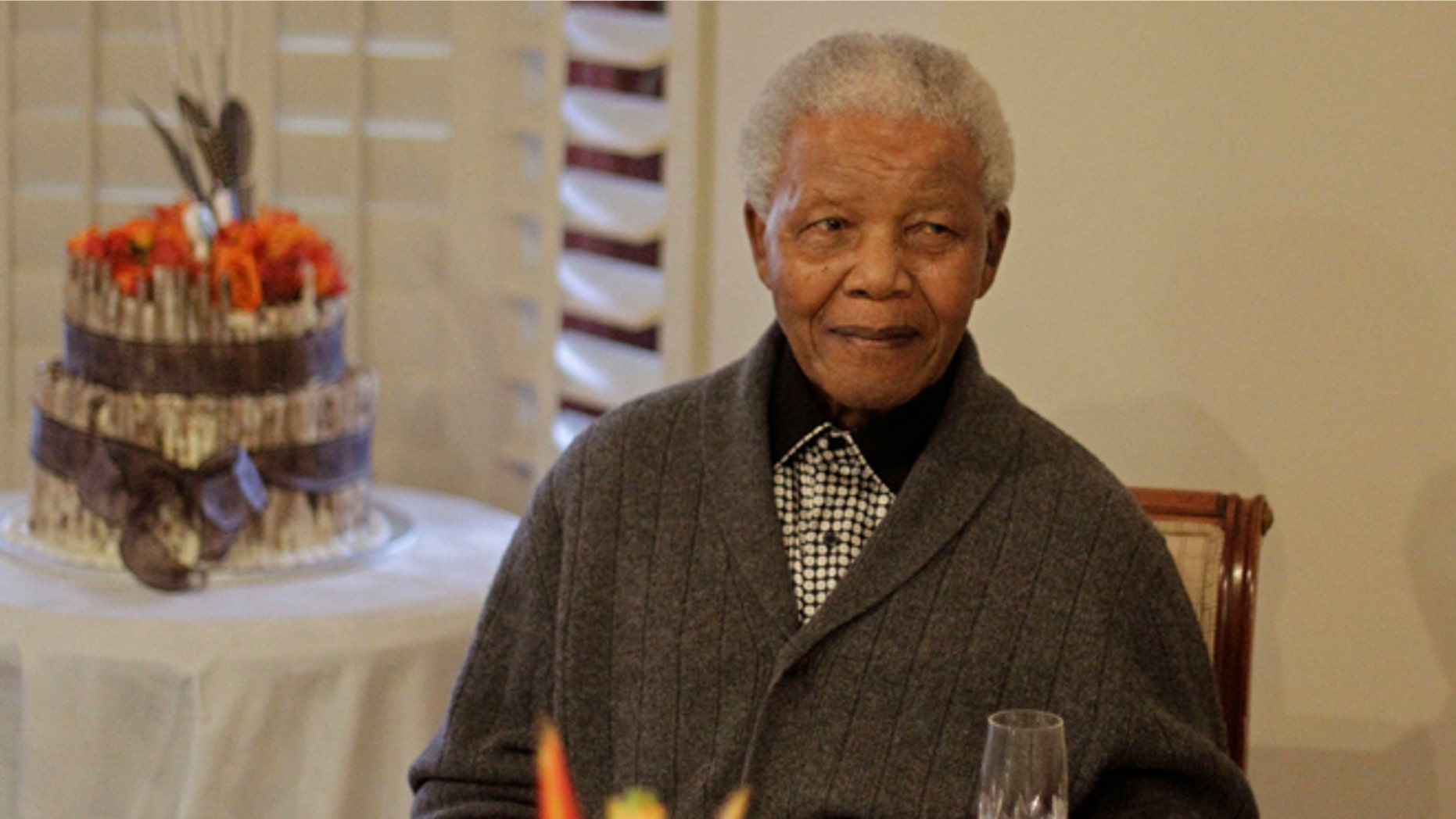 FILE: July 18, 2012: Former South African President Nelson Mandela as he celebrated his birthday with family in Qunu, South Africa.