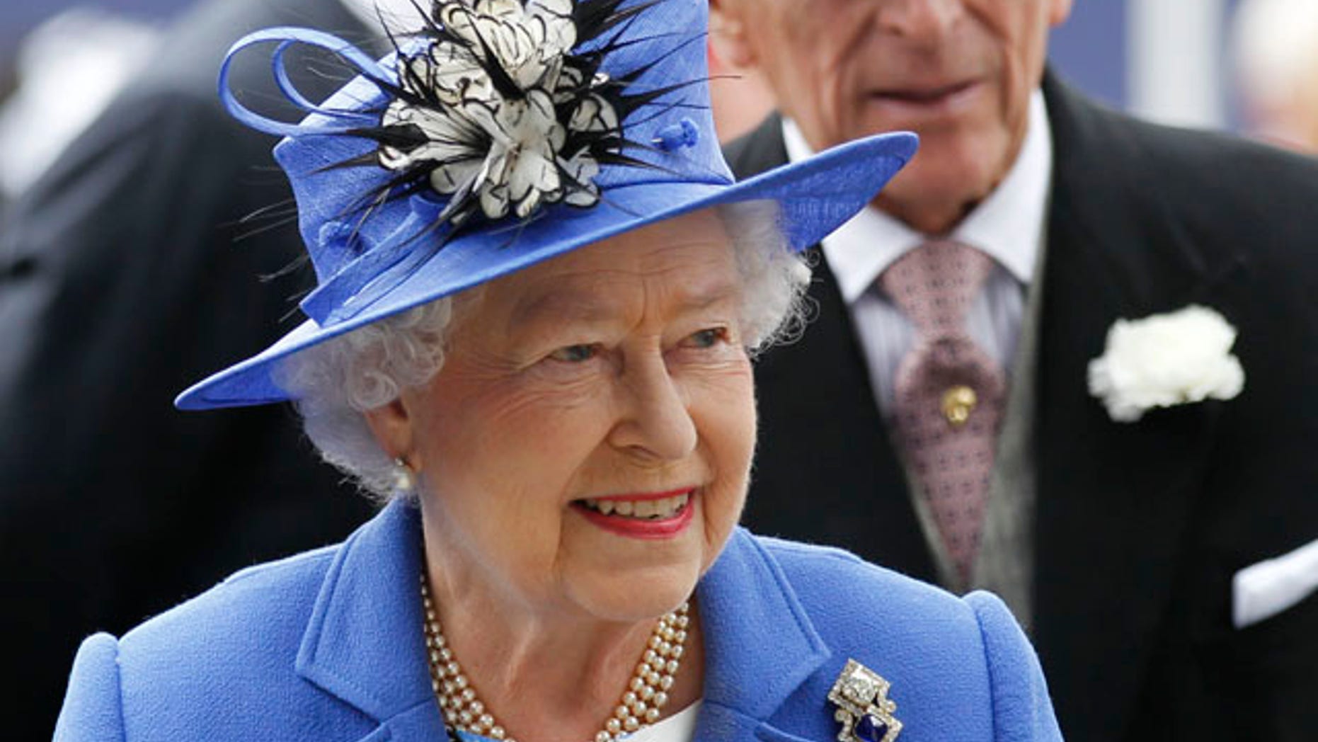 June 2, 2012: Britain's Queen Elizabeth II and Prince Philip arrive for the Epsom Derby at Epsom race course, southern England at the start of four-day Diamond Jubilee celebrations to mark the 60th anniversary of the Queen's accession to the throne.