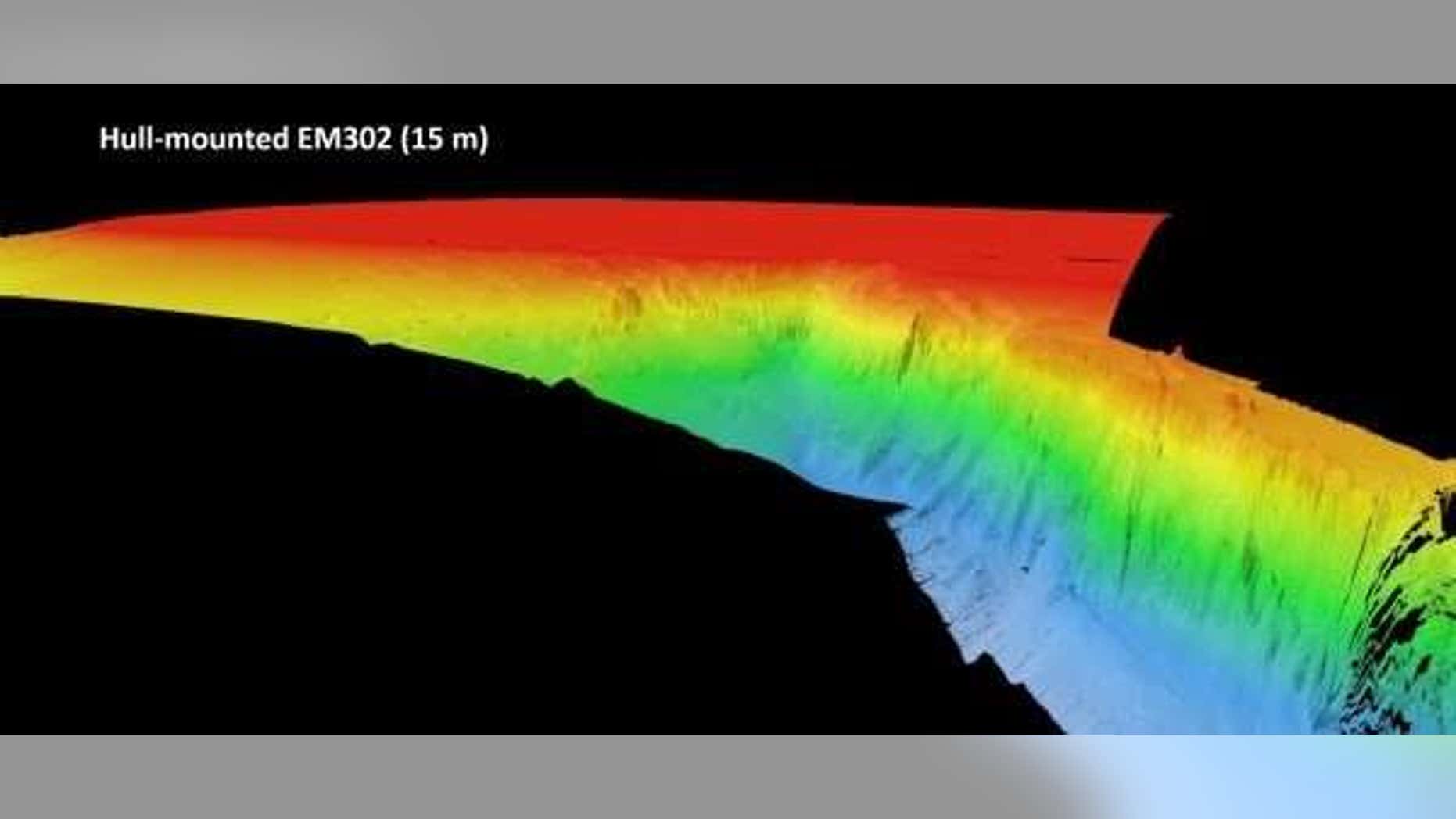 A new map of the Porcupine Bank Canyon shows massive walls surrounding it.