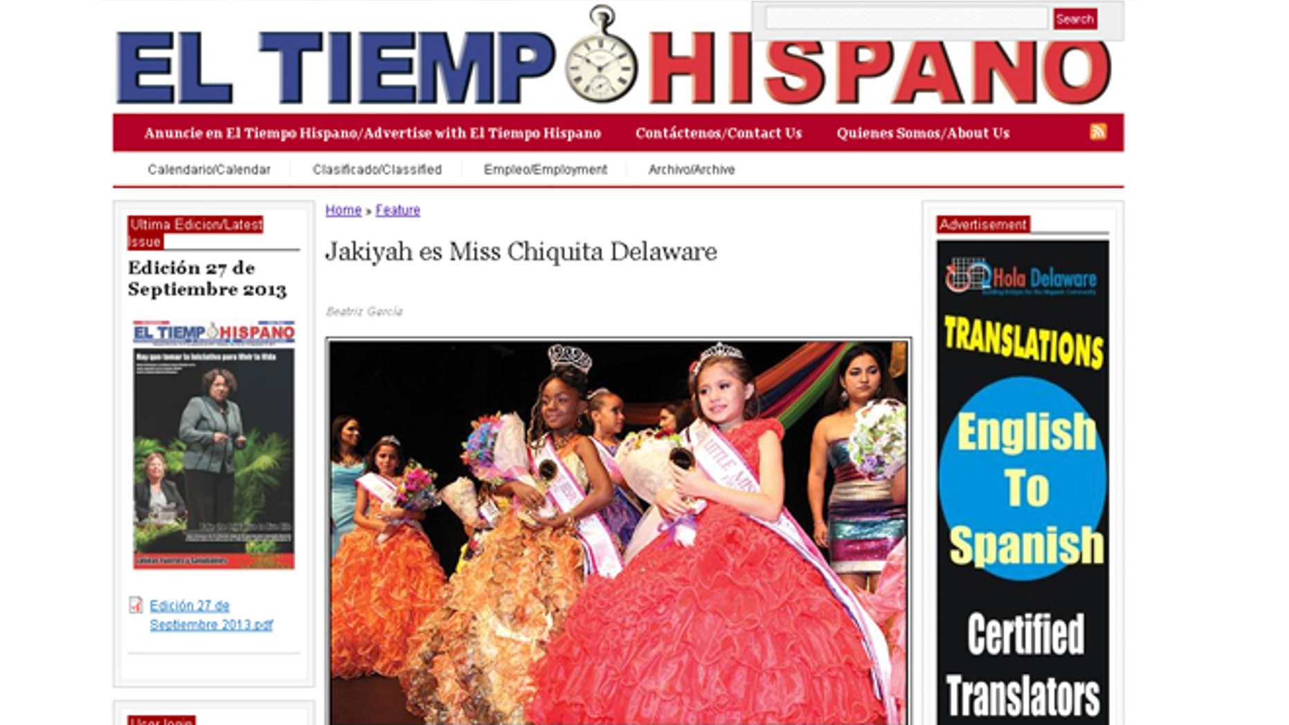 Beaming in a golden dress, sparkling crown and ear-to-ear smile, Jakiyah McKoy was crowned last month as Little Miss Hispanic Delaware. The 7-year-old, however, was only able to enjoy her title until last week, when pageant officials stripped the young beauty queen of her crown for not being able to prove her Latina heritage.