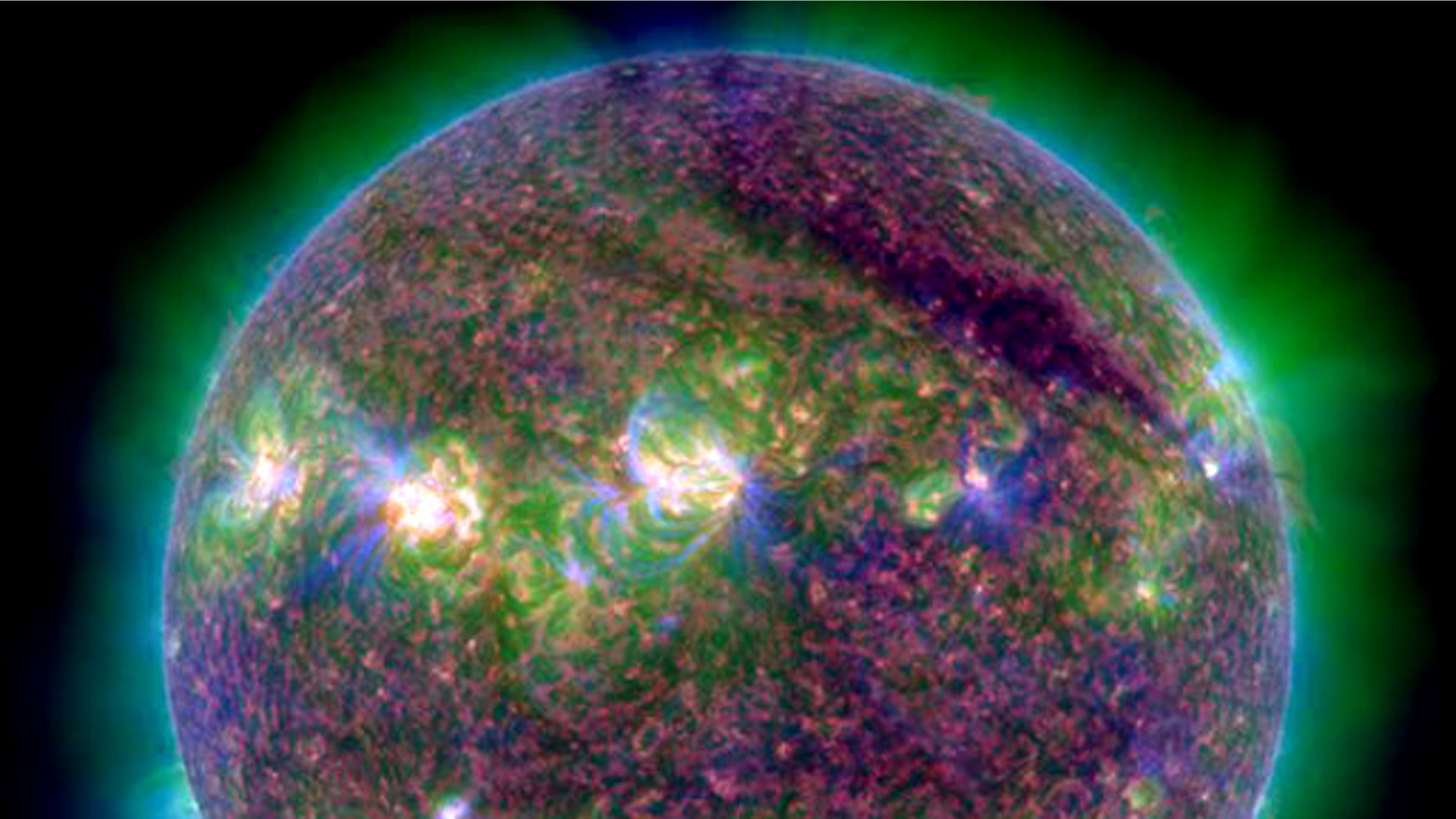A powerful M9-class solar flare erupted from the sun at 10:09 p.m. EDT on July 29 (0209 GMT July 30).