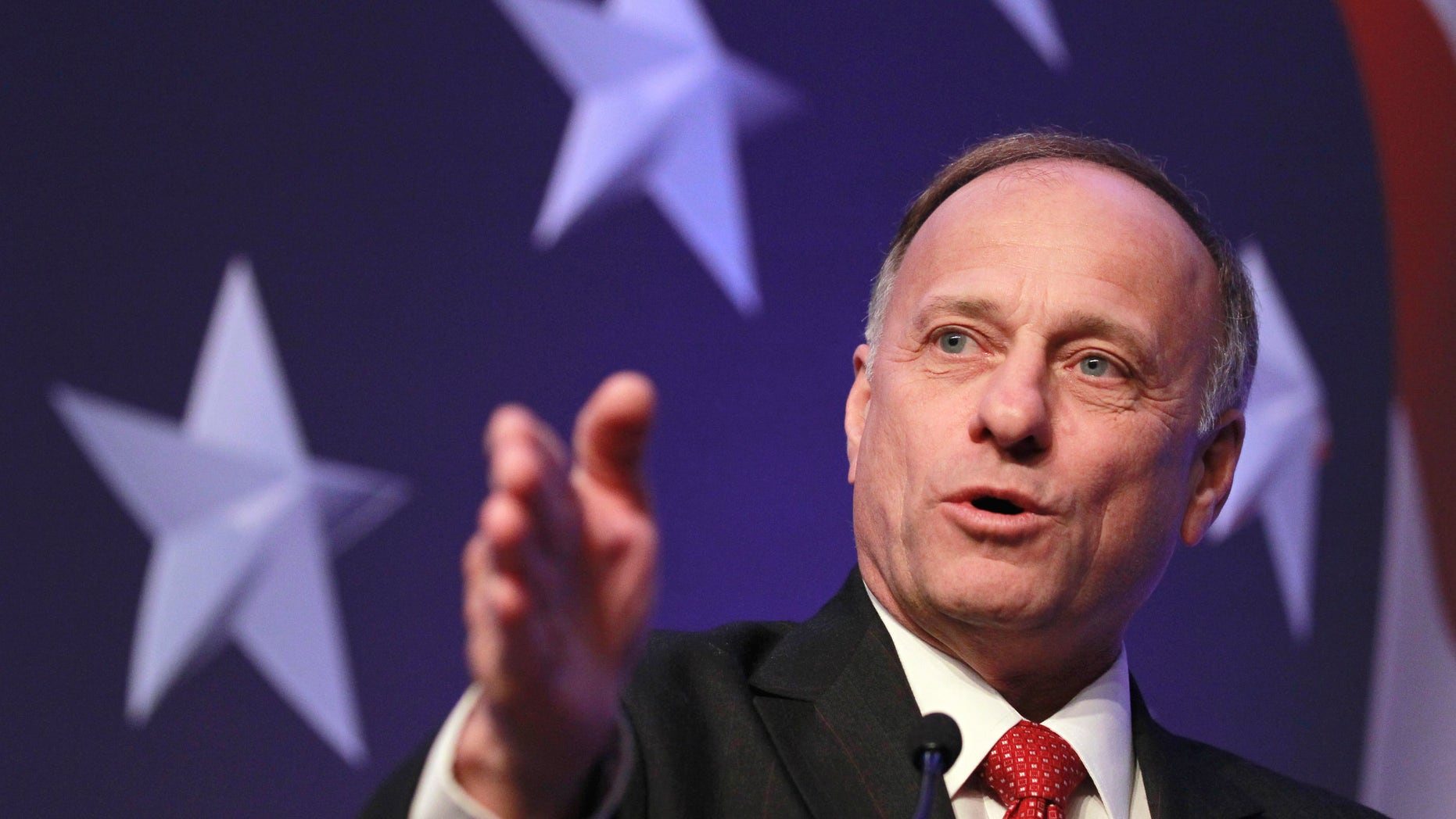 Rep. Steve King, R-Iowa addresses the Conservative Political Action Conference (CPAC) in Washington, Thursday, Feb. 10, 2011. (AP)