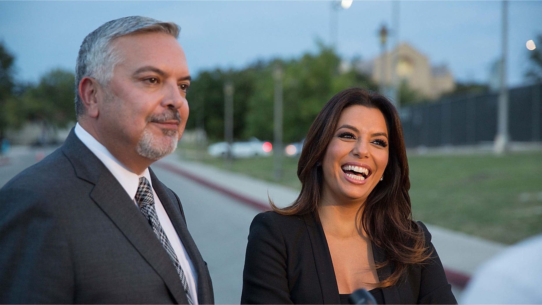 Henry R. Munoz, III, Latino activist and advocate and Eva Longoria, actor, director, producer and activist are looking to help fill the void for Latino political donations with the Latino Victory Fund. (Photo by Rick Kern/Getty Images for Latino Victory Project)