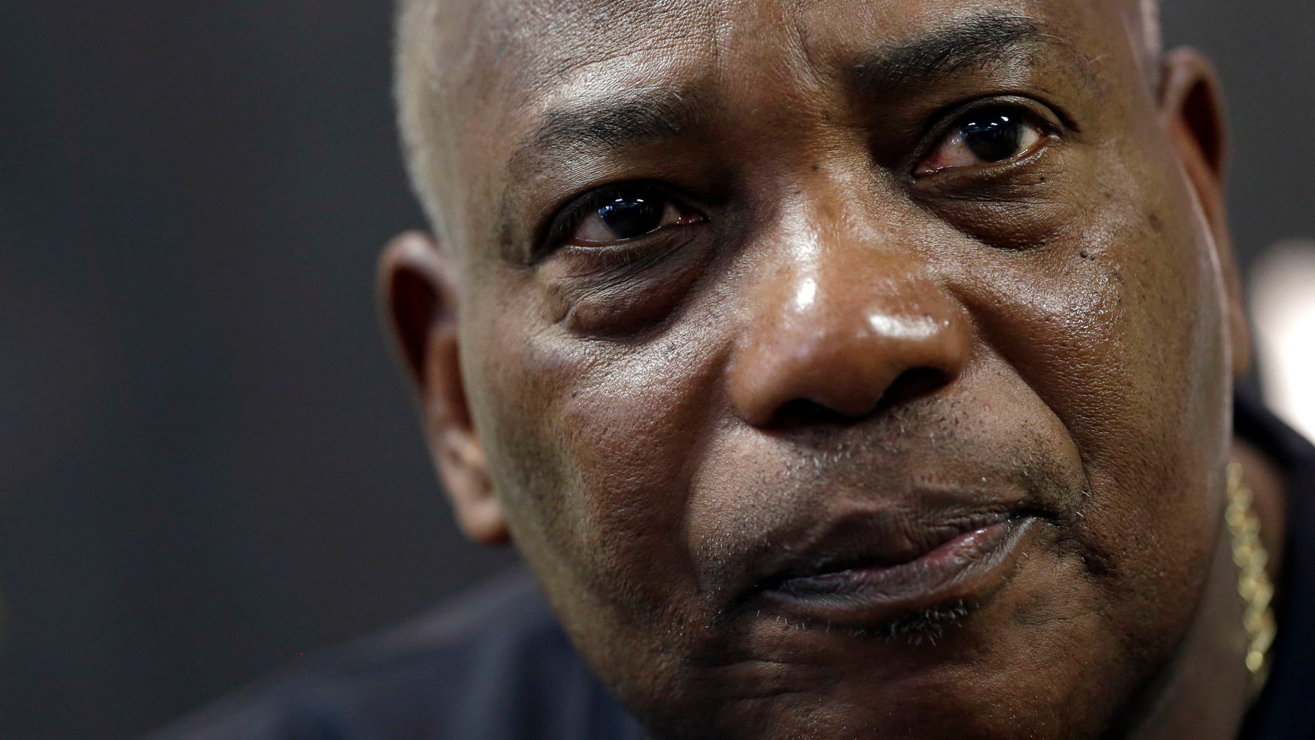Baltimore Ravens general manager and executive vice president Ozzie Newsome speaks at a news conference at the team's practice facility in Owings Mills, Md., Friday, Jan. 25, 2013. The Ravens are scheduled to face the San Francisco 49ers in Super Bowl XLVII in New Orleans on Sunday, Feb. 3. (AP Photo/Patrick Semansky)