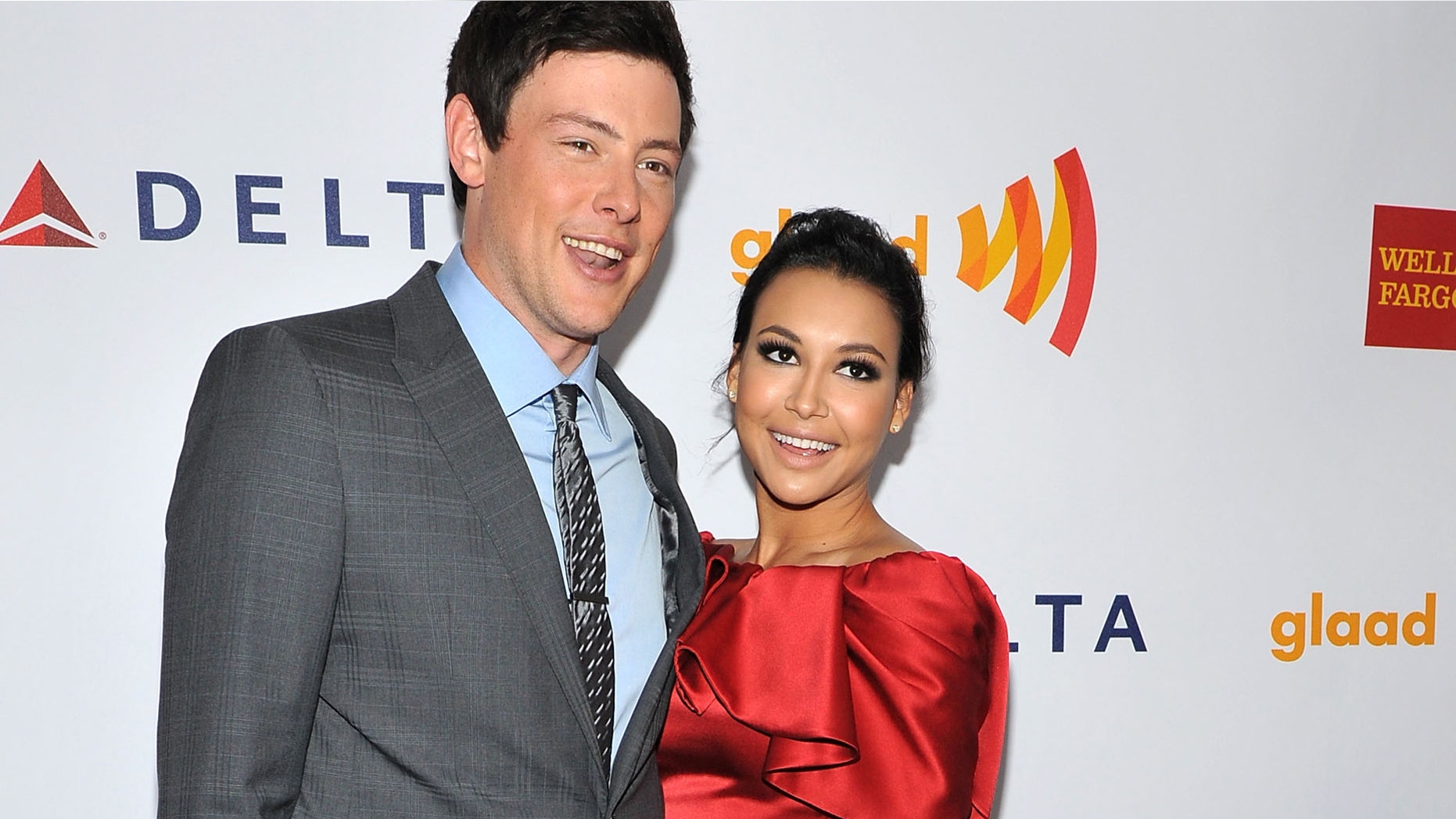 Actors Cory Monteith and Naya Rivera attend the Annual GLAAD Media Awards on March 24, in New York City.