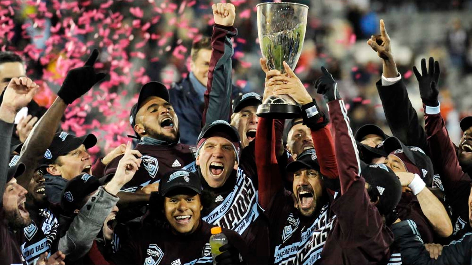 during the second half of an MLS Eastern Conference championship soccer game Saturday, Nov. 13, 2010, in Commerce City, Colo. Colorado beat San Jose 1-0 to advance to the MLS championship in Toronto. (AP PhotoJack Dempsey)