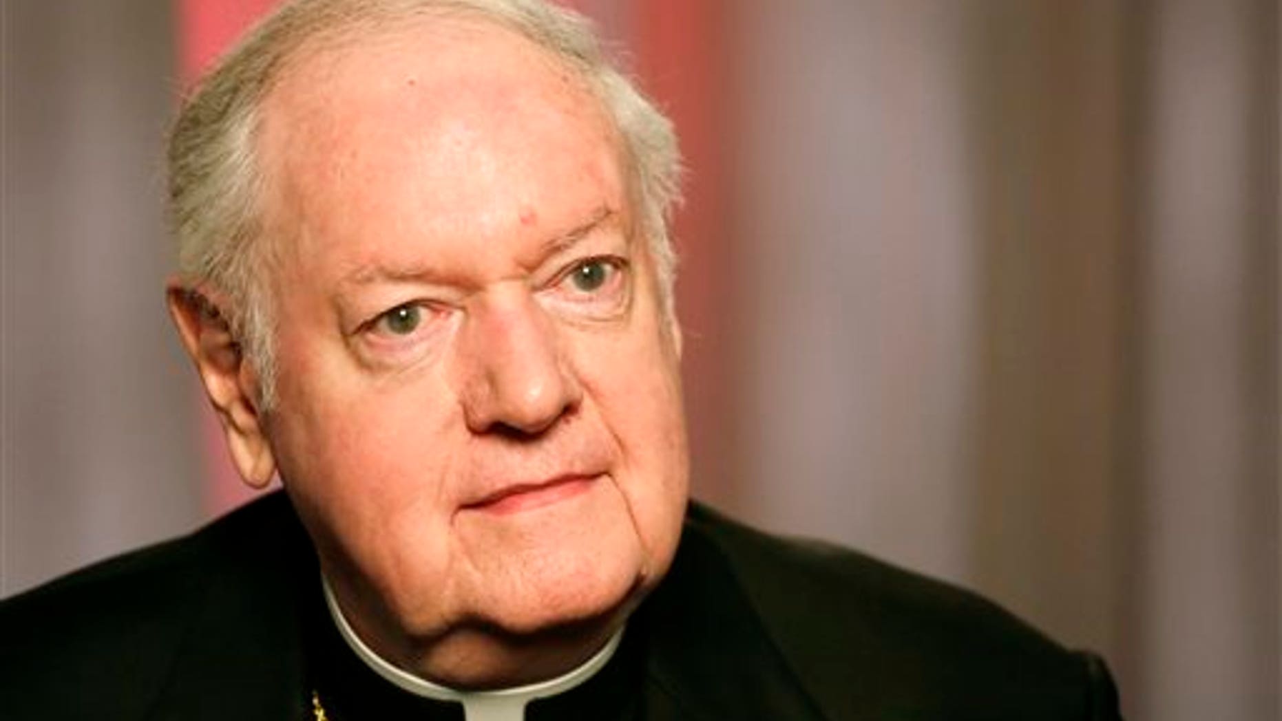 Edward Michael Egan, former archbishop of New York, in a Feb. 21, 2013 photo.